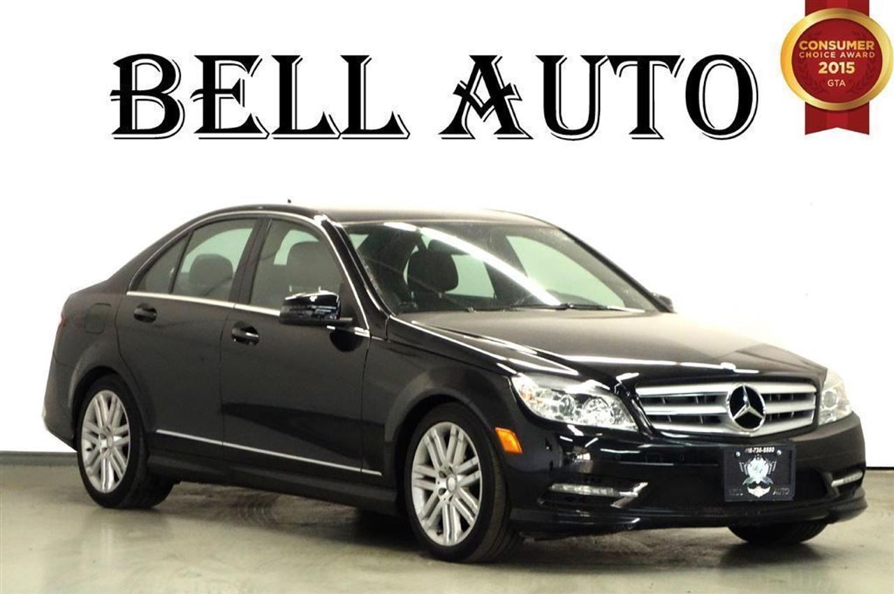 JUMP FOR JOY WITH THIS GREAT DEAL! MERCEDESE-BENZ C300 FOR THIS GREAT PRICE IS MIND BLOWING!   SOME GREAT FEATURES ARE:   SUNROOF   BACK UP SENSORS   NAVIGATION  AND SO MUCH MORE!   VEHICLE CONDITIONING: This vehicle has been kept in fantastic condition. This car will have you feeling like your driving on a cloud with its amazing performance. Interior is immaculate and holds no odor or stains on either the carpets or headliner, as well the leather seats have no tears in them.   IF YOU WOULD LIKE MORE INFORMATION ON THIS VEHICLE FEEL FREE TO CALL 1- 877- 854- 4872 OR COME TO BELL AUTO TODAY TO VIEW THE CAR!   FINANCE ANY CREDIT! ~ ACCEPT VEHICLE TRADE-INS! ~ COME TODAY FOR YOU NEW VEHICLE!   You will have a pleasant shopping experience that is fun, informative, and never high pressured. Stop by our dealership or give us a call for more information. All vehicles can be Safety Standards Certificate for an additional $399, if no Safety Standards Certificate then as per OMVIC Regulations the vehicle is deemed to be not drivable, no Safety Standards Certificate.   At Bell Auto our number one goal is to provided excellent customer service to all of our customers. We offer the lowest vehicle prices in the market in addition to best financial banks available to provide you with the lowest and most affordable interest rates & monthly payments. In addition we have two certified mechanical and a mechanical shop, detailing and service department in the back of our dealership. Our customer relationship means the most to our company as we have been in business for 16 plus years, with a selection of inventory of over 200 vehicles. Come today to our spacious family environment showroom, or staff is delighted to meet all of you.   Bell Auto is a OMVIC Dealership that has a A+ Rating on the Better Business Bureau, 2 Year winners of the Consumer Choice Awards for the Best Dealership In the G.T.A. and Surrounding Areas, The Readers Choice Award Winners for Detailing, Over All Dealership, Import Dealership and Used Car Dealership.