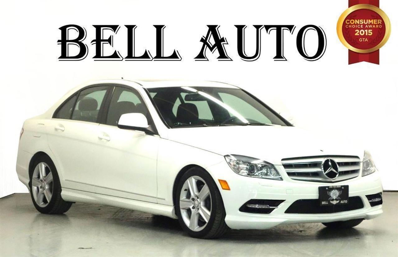LUXURY AND STYLE HAVE NEVER LOOKED SO GOOD AS THEY DO IN THIS MERCEDES-BENZ C300! DONT MISS OUT ON THIS AMAZING DEAL!   SOME ADDITIONAL INTERIOR FEATURES ARE:   SUNROOF   BLUETOOTH   LEATHER INTERIOR   AND SO MUCH MORE!   IF YOU WOULD LIKE MORE INFORMATION ON THIS VEHICLE FEEL FREE TO CALL 1- 877- 854- 4872 OR COME TO BELL AUTO TODAY TO VIEW THE CAR!   THE CONDITION:This car has been kept in great condition and is damage free. The body is very well maintained and does not have a spot of rust on it. The seats are clean and have no rips or stains on them as well as the interior carpets and headliner have no lingering odor. This car is in great standing and will have you smiling every time you drive it.   WE FINANCE ANY CREDIT! ~ ACCEPT VEHICLE TRADE-INS! ~ COME TODAY FOR YOU NEW VEHICLE!   You will have a pleasant shopping experience that is fun, informative, and never high pressured. Stop by our dealership or give us a call for more information. All vehicles can be Safety Standards Certificate for an additional $399, if no Safety Standards Certificate then as per OMVIC Regulations the vehicle is deemed to be not drivable, no Safety Standards Certificate.   At Bell Auto our number one goal is to provided excellent customer service to all of our customers. We offer the lowest vehicle prices in the market in addition to best financial banks available to provide you with the lowest and most affordable interest rates & monthly payments. In addition we have two certified mechanical and a mechanical shop, detailing and service department in the back of our dealership. Our customer relationship means the most to our company as we have been in business for 16 plus years, with a selection of inventory of over 200 vehicles. Come today to our spacious family environment showroom, our staff is delighted to meet all of you.   Bell Auto is a OMVIC Dealership that has a A+ Rating on the Better Business Bureau, 2 Year winners of the Consumer Choice Awards for the Best Dealership In the G.T.A. and Surrounding Areas, The Readers Choice Award Winners for Detailing, Over All Dealership, Import Dealership and Used Car Dealership.