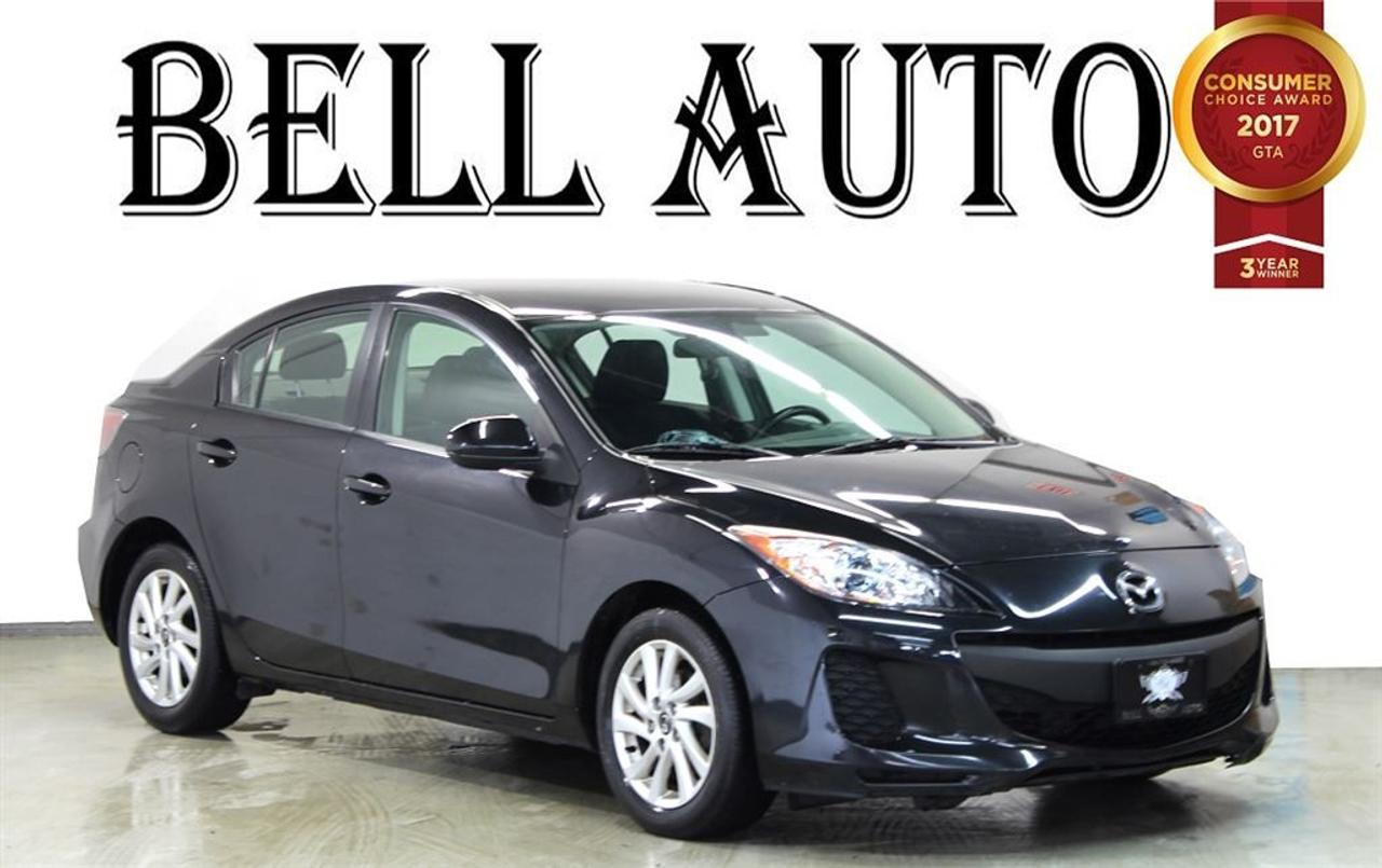 COME SEE OUR INVENTORY! THIS MAZDA 3 IS THE PERFECT VEHICLE FOR YOU !! WITH ITS SLEEK BODY AND 2.0L ENGINE YOUR DRIVE WILL ALWAYS BE A SMOOTH ONE! COME INTO BELL AUTO TODAY FOR A TEST DRIVE!   SOME GREAT FEATURES YOU CAN FIND ARE:   -HEATED SEATS  -KEYLESS ENTRY  -POWER STEERING  AND SO MUCH MORE!   VEHICLE CONDITIONING: This vehicle has been kept in fantastic condition. This car will have you feeling like your driving on a cloud with its amazing performance. Interior is immaculate and holds no odor or stains on either the carpets or headliner, as well the leather seats have no tears in them.   IF YOU WOULD LIKE MORE INFORMATION ON THIS VEHICLE FEEL FREE TO CALL 1- 877- 854- 4872 OR COME TO BELL AUTO TODAY TO VIEW THE CAR! FINANCE ANY CREDIT! ~ ACCEPT VEHICLE TRADE-INS! ~ COME TODAY FOR YOU NEW VEHICLE!  You will have a pleasant shopping experience that is fun, informative, and never high pressured. Stop by our dealership or give us a call for more information. All vehicles can be Safety Standards Certificate for an additional $399, if no Safety Standards Certificate then as per OMVIC Regulations the vehicle is deemed to be not drivable, no Safety Standards Certificate. At Bell Auto our number one goal is to provided excellent customer service to all of our customers.   We offer the lowest vehicle prices in the market in addition to best financial banks available to provide you with the lowest and most affordable interest rates & monthly payments. In addition we have two certified mechanical and a mechanical shop, detailing and service department in the back of our dealership. Our customer relationship means the most to our company as we have been in business for 16 plus years, with a selection of inventory of over 200 vehicles. Come today to our spacious family environment showroom, or staff is delighted to meet all of you.   Bell Auto is a OMVIC Dealership that has a A+ Rating on the Better Business Bureau, 2 Year winners of the Consumer Choice Awards for the Best Dealership In the G.T.A. and Surrounding Areas, The Readers Choice Award Winners for Detailing, Over All Dealership, Import Dealership and Used Car Dealership