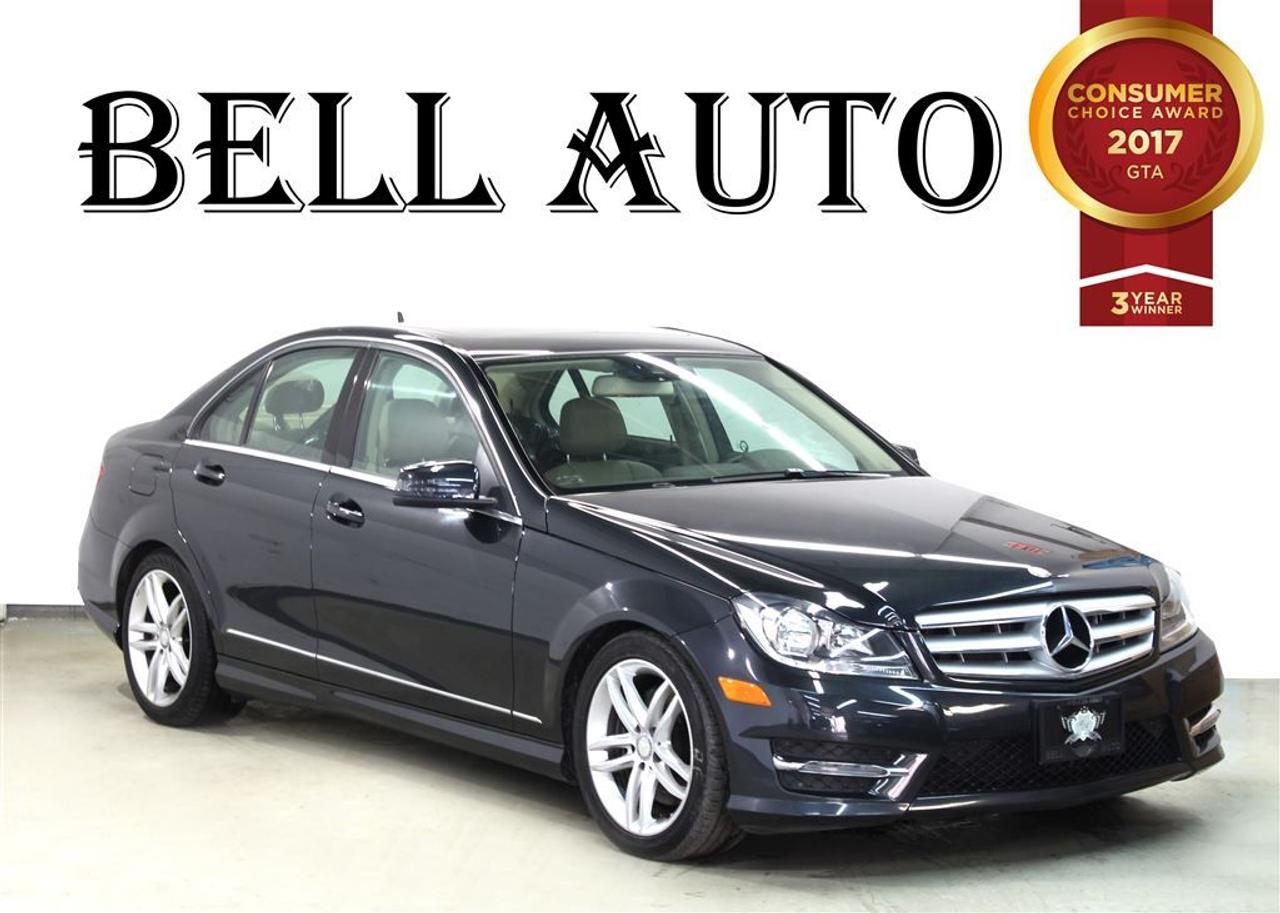 What are you waiting for? Outstanding design defines the 2013 Mercedes-Benz C-Class! Rendered with stunning clarity and bold sophistication! This vehicle has achieved Certified Pre-Owned status, by passing Mercedes-Benzs comprehensive certification process. This 4 door, 5 passenger sedan is still under 75,000 kilometers! Mercedes-Benz prioritized practicality, efficiency, and style by including: an outside temperature display, power front seats, and the power moon roof opens up the cabin to the natural environment. Under the hood youll find a 6 cylinder engine with more than 230 horsepower, and for added security, dynamic Stability Control supplements the drivetrain. We pride ourselves in consistently exceeding our customers expectations. Please dont hesitate to give us a call. All vehicles can be Safety Standards Certificate for an additional $399, if no Safety Standards Certificate then as per OMVIC Regulations the vehicle is deemed to be not drivable, no Safety Standards Certificate.