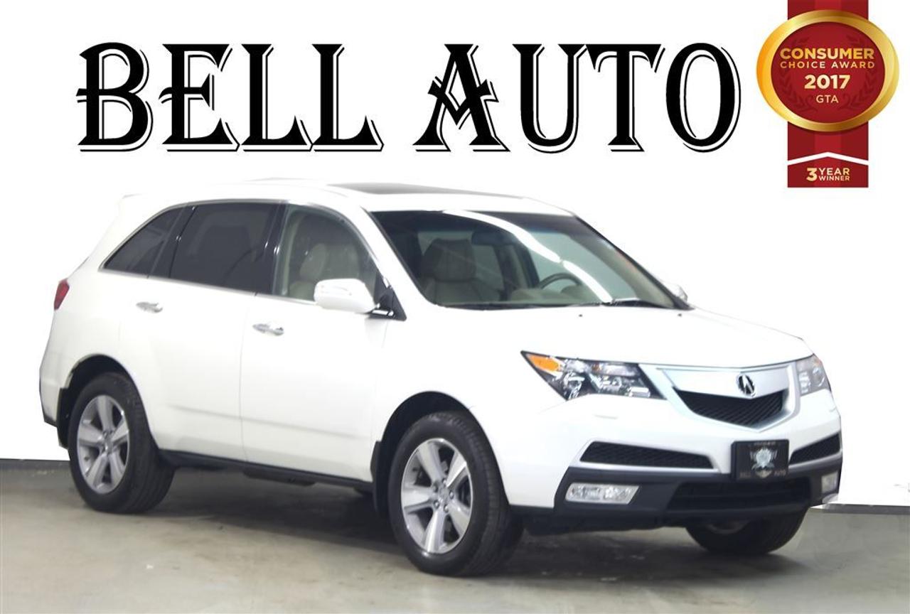 Want to stretch your purchasing power? Take command of the road in the 2012 Acura MDX! A premium SUV seating as many as 7 occupants with ease! This vehicle has achieved Certified Pre-Owned status, by passing Acuras comprehensive certification process, including a 150-point inspection! Acura prioritized handling and performance with features such as: telescoping steering wheel, a power liftgate, and a blind spot monitoring system. Under the hood youll find a 6 cylinder engine with more than 300 horsepower, and for added security, dynamic Stability Control supplements the drivetrain. We have a skilled and knowledgeable sales staff with many years of experience satisfying our customers needs. Wed be happy to answer any questions that you may have. Come on in and take a test drive! All vehicles can be Safety Standards Certificate for an additional $399, if no Safety Standards Certificate then as per OMVIC Regulations the vehicle is deemed to be not drivable, no Safety Standards Certificate.