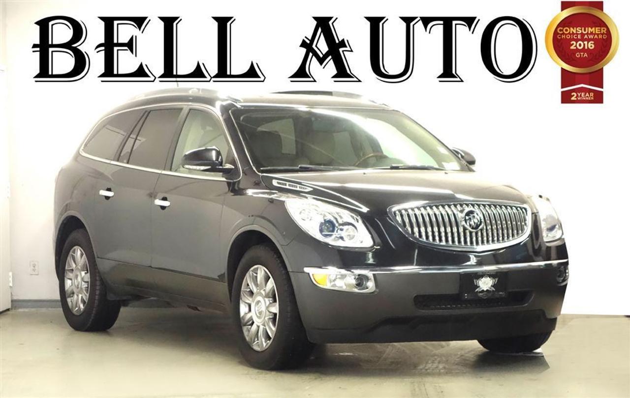 A great spacious family vehicle 100% accident free. You will fall in love this with Buick Enclave infused with the latest technologies and features. In Addition to the Dark Grey exterior and Tan Interior. Buick has added all of the latest amenities onto this vehicle to make you and your family fall in love. 
<br /><br />
It includes leather upholstery, power front seats, front fog lights, and seat memory. It features a front-wheel-drive platform, an automatic transmission, and a refined 6 cylinder engine.  Wood Trim Interior,  Security System, Traction Control, Air Conditioning,  a V 6 Cylinder Engine, Sunroof, Leather Interior and much more! 
<br /><br />
The vehicle has been kept in great condition and does not contain any smell or odor inside of it. You would not be disappointed with this vehicle and its conditioning. 
<br /><br />
We pride ourselves on providing excellent customer service. Please dont hesitate to give us a call. All vehicles can be Certified & E-Tested for an additional $399, if not Certified & E-Test then as per OMVIC Regulations the vehicle is deemed to be not drivable, not e-tested.