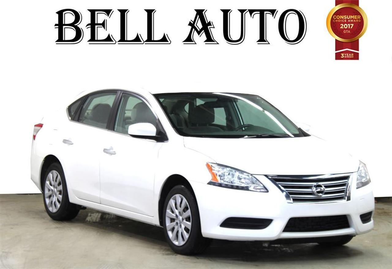 Treat yourself to a test drive in the 2013 Nissan Sentra! It just arrived on our lot this past week! This vehicle has achieved Certified Pre-Owned status, by passing Nissans comprehensive certification process, including a comprehensive 156 point inspection! This 4 door, 5 passenger sedan has not yet reached the hundred thousand kilometer mark! Top features include remote keyless entry, a tachometer, power windows, and cruise control. Smooth gearshifts are achieved thanks to the efficient 4 cylinder engine, and for added security, dynamic Stability Control supplements the drivetrain. Our sales reps are knowledgeable and professional. Theyll work with you to find the right vehicle at a price you can afford. Please dont hesitate to give us a call. All vehicles can be Safety Standards Certificate for an additional $399, if no Safety Standards Certificate then as per OMVIC Regulations the vehicle is deemed to be not drivable, no Safety Standards Certificate
