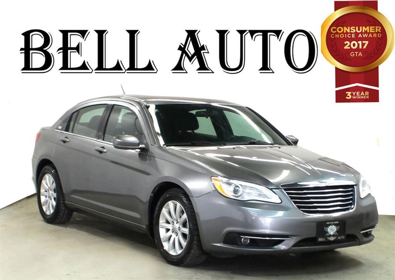 Come test drive this 2013 Chrysler 200! Pure practicality in a stylish package. This vehicle has achieved Certified Pre-Owned status, by passing Chryslers rigorous certification process. This 4 door, 5 passenger sedan still has less than 120,000 kilometers! All of the premium features expected of a Chrysler are offered, including: front and rear reading lights, heated seats, and power windows. It features a front-wheel-drive platform, an automatic transmission, and a refined 6 cylinder engine. We pride ourselves on providing excellent customer service. Please dont hesitate to give us a call. All vehicles can be Safety Standards Certificate for an additional $399, if no Safety Standards Certificate then as per OMVIC Regulations the vehicle is deemed to be not drivable, no Safety Standards Certificate