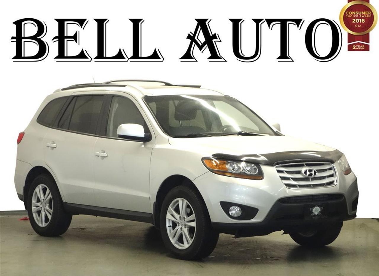 Load your family into the 2011 Hyundai Santa Fe! Packed with features and truly a pleasure to drive! This vehicle has achieved Certified Pre-Owned status, by passing Hyundais comprehensive certification process, including a rigorous 150 point inspection! Hyundai infused the interior with top shelf amenities, such as: leather upholstery, front fog lights, and power front seats. Under the hood youll find a 6 cylinder engine with more than 270 horsepower, and for added security, dynamic Stability Control supplements the drivetrain. All wheel drive provides for safe passage, regardless of road or weather conditions. You will have a pleasant shopping experience that is fun, informative, and never high pressured. Please dont hesitate to give us a call. All vehicles can be Safety Standards Certificate for an additional $399, if no Safety Standards Certificate then as per OMVIC Regulations the vehicle is deemed to be not drivable, no Safety Standards Certificate