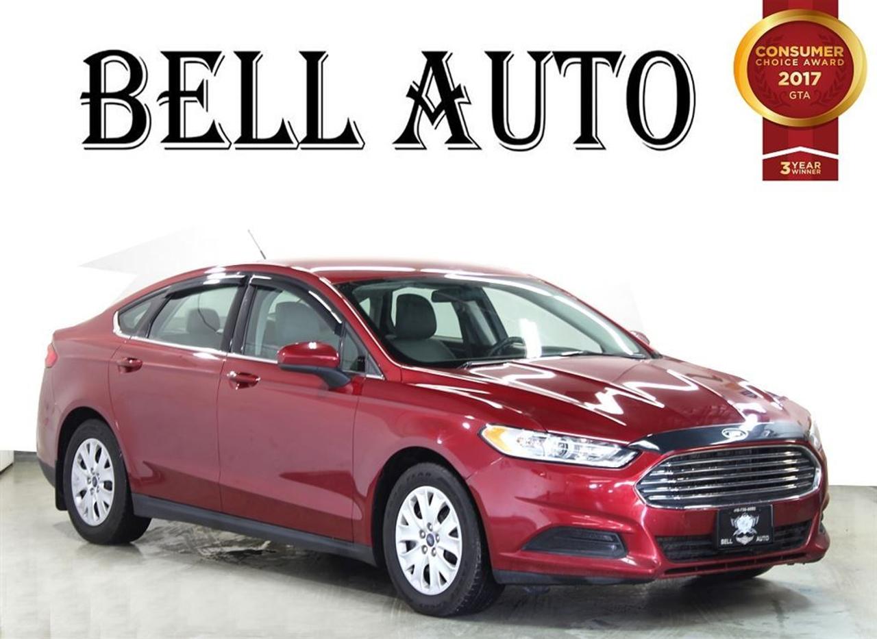 COME SEE OUR INVENTORY! THIS FORD FUSION IS THE PERFECT VEHICLE FOR YOU !! WITH ITS SLEEK BODY AND 2.5L ENGINE YOUR DRIVE WILL ALWAYS BE A SMOOTH ONE! COME INTO BELL AUTO TODAY FOR A TEST DRIVE!   SOME GREAT FEATURES YOU CAN FIND ARE:   -VOICE COMMAND  -BACK UP CAMERA  -MEMORY  AND SO MUCH MORE!   VEHICLE CONDITIONING: This vehicle has been kept in fantastic condition. This car will have you feeling like your driving on a cloud with its amazing performance. Interior is immaculate and holds no odor or stains on either the carpets or headliner, as well the leather seats have no tears in them.   IF YOU WOULD LIKE MORE INFORMATION ON THIS VEHICLE FEEL FREE TO CALL 1- 877- 854- 4872 OR COME TO BELL AUTO TODAY TO VIEW THE CAR! FINANCE ANY CREDIT! ~ ACCEPT VEHICLE TRADE-INS! ~ COME TODAY FOR YOU NEW VEHICLE!  You will have a pleasant shopping experience that is fun, informative, and never high pressured. Stop by our dealership or give us a call for more information. All vehicles can be Safety Standards Certificate for an additional $399, if no Safety Standards Certificate then as per OMVIC Regulations the vehicle is deemed to be not drivable, no Safety Standards Certificate. At Bell Auto our number one goal is to provided excellent customer service to all of our customers.   We offer the lowest vehicle prices in the market in addition to best financial banks available to provide you with the lowest and most affordable interest rates & monthly payments. In addition we have two certified mechanical and a mechanical shop, detailing and service department in the back of our dealership. Our customer relationship means the most to our company as we have been in business for 16 plus years, with a selection of inventory of over 200 vehicles. Come today to our spacious family environment showroom, or staff is delighted to meet all of you.   Bell Auto is a OMVIC Dealership that has a A+ Rating on the Better Business Bureau, 2 Year winners of the Consumer Choice Awards for the Best Dealership In the G.T.A. and Surrounding Areas, The Readers Choice Award Winners for Detailing, Over All Dealership, Import Dealership and Used Car Dealership