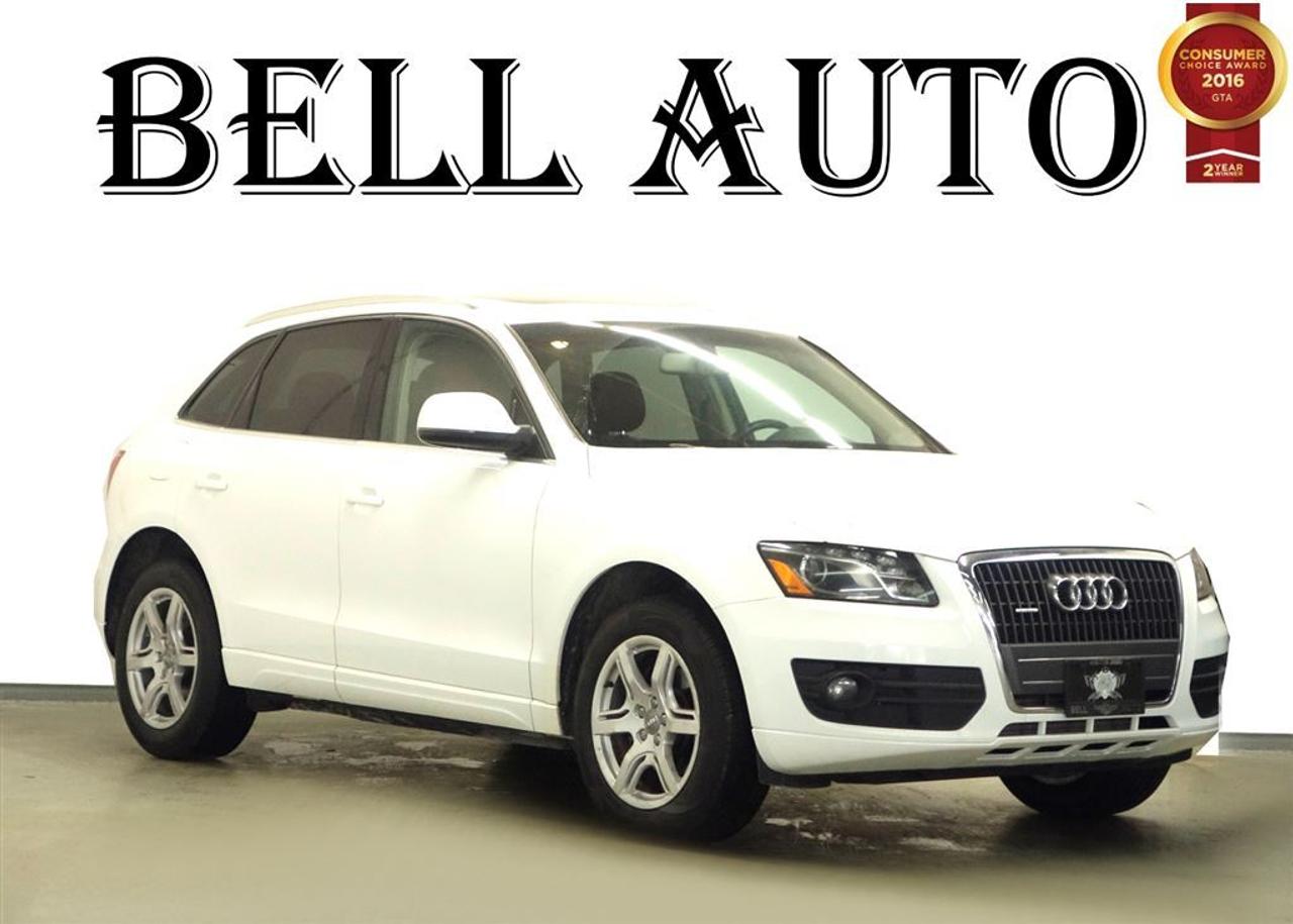 A family SUVs 2010 Audi Q5! First and foremost is the striking exterior. All of the premium features expected of an Audi are offered, including: power trunk closing assist, a power lift-gate, and power front seats. Smooth gearshifts are achieved thanks to the refined 6 cylinder engine, and for added security, dynamic Stability Control supplements the drive-train.     This vehicle has been kept in great condition and does not contain any smell or odor inside of it.     Our team is professional, and we offer a no-pressure environment. Theyll work with you to find the right vehicle at a price you can afford. Stop in and take a test drive! We pride ourselves in consistently exceeding our customers expectations. Please dont hesitate to give us a call. All vehicles can be Certified & E-Tested for an additional $399, if not Certified & E-Test then as per OMVIC Regulations the vehicle is deemed to be not drivable, not e-tested.
