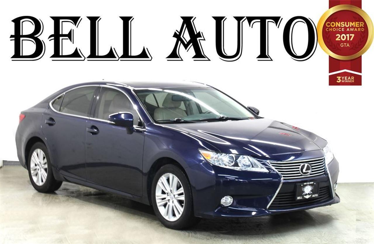 Outstanding design defines the 2013 Lexus ES 350! A premium luxury car seating as many as 5 occupants with ease! Lexus prioritized practicality, efficiency, and style by including: telescoping steering wheel, power moon roof, and power seats. It features an automatic transmission, front-wheel drive, and a 3.5 liter 6 cylinder engine. You will have a pleasant shopping experience that is fun, informative, and never high pressured. Please dont hesitate to give us a call. All vehicles can be Safety Standards Certificate for an additional $399, if no Safety Standards Certificate then as per OMVIC Regulations the vehicle is deemed to be not drivable, no Safety Standards Certificate