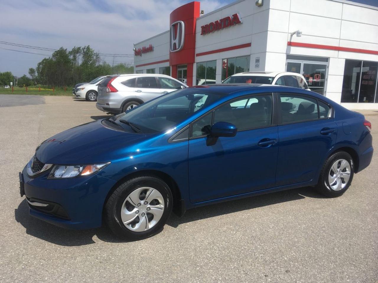 <p><span style=font-size: small;>Sold and serviced here since new.&nbsp;No accident history on this one owner local trade. The Civic LX is one of our most popular models with Power group, Cruise, A/C, Heated seats, Bluetooth, and more. This one is equipped with&nbsp;four brand new tires and finished in Dyno Blue Pearl.</span>&nbsp;</p>
<p style=margin: 0cm 0cm 10pt;><span lang=EN-US><span style=font-family: Calibri; font-size: medium;>Rally Honda has been in the same location since 1979 serving Smiths Falls, Carleton Place, Perth, Merrickville, Kemptville, Almonte, Lanark, and more. Now owned by Barry Rivington, which has been in the automotive industry since 1982. All of our used vehicles undergo a thorough mechanical inspection with strict reconditioning standards. CarProof vehicle history reports are available on all of our used vehicles. We have a Complimentary Service Loaner program to not disrupt your busy day and commute when your vehicle needs servicing. We can be reached at </span><a href=mailto:sales@rallyhonda.com><span style=color: #0000ff; font-family: Calibri; font-size: medium;>sales@rallyhonda.com</span></a><span style=font-family: Calibri; font-size: medium;> or 1-800-267-9256.</span></span></p>
<p>&nbsp;</p>