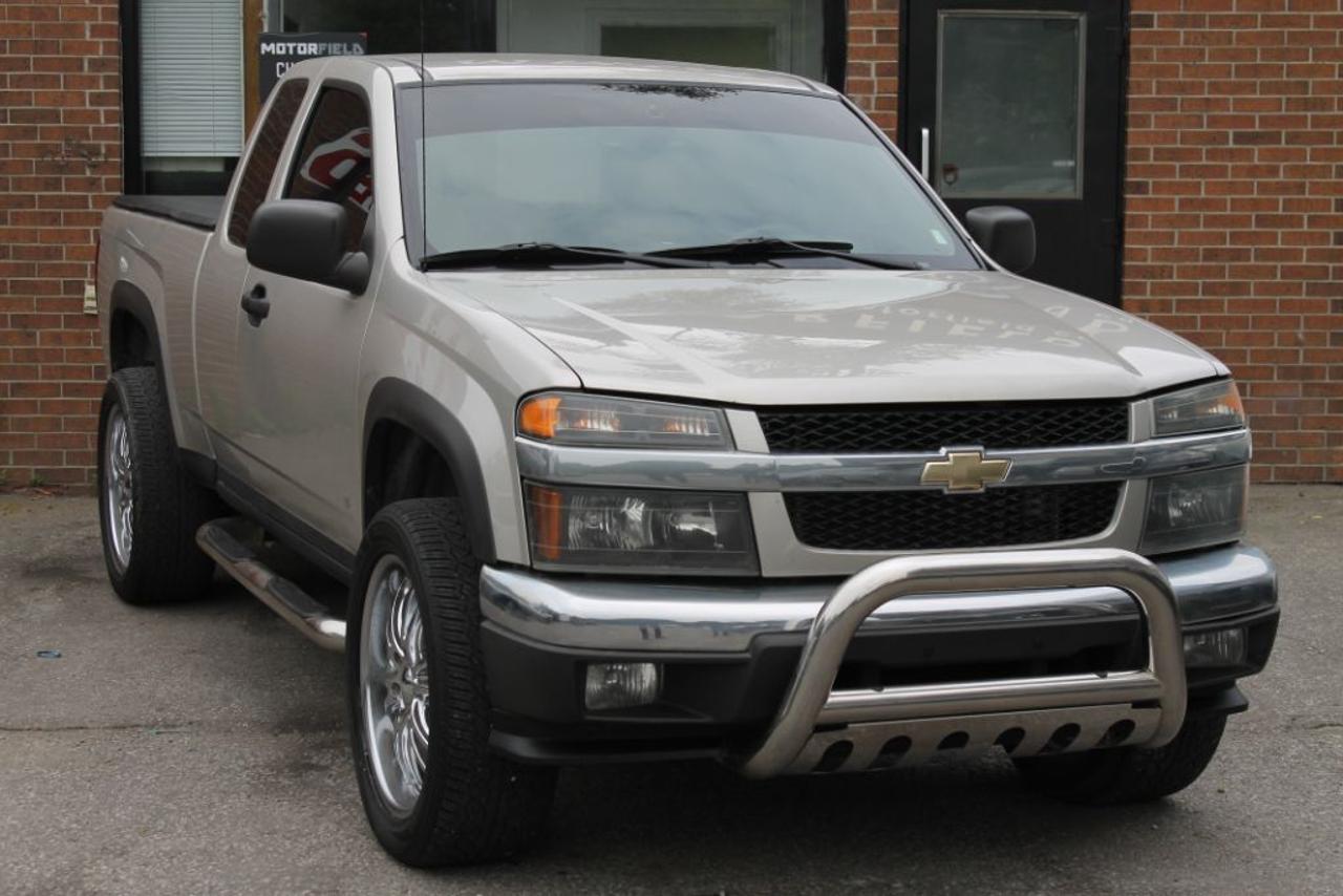 ***SOLD - THANK YOU***

CHEVY COLORADO IN EXCELLENT SHAPE! LOCAL ONTARIO TRUCK WITH NO ACCIDENTS! 4X4 PICKUP LOADED KEYLESS ENTRY, POWER WINDOWS, POWER LOCKS, CLIMATE CONTROL, CRUISE CONTROL, AUX, CD/RADIO AM FM, SO MUCH MORE! METICULOUSLY MAINTAINED! THIS VEHICLE IS CARPROOF VERIFIED - CLEAN TITLE - NO ACCIDENTS! COMES CERTIFIED, AND ALSO COMES WITH A 24 MONTH POWERTRAIN WARRANTY INCLUDED IN THE PRICE! FINANCING AVAILABLE - OAC! *NO HIDDEN FEES* YOU JUST PAY PRICE PLUS TAX! 

UCDA Member - Buy With Confidence! 

Our Price Includes: 

1.Ontario Safety Standard Certificate. 
2.Vehicle Emission Test. 
3.Administration Fee. 
4.CARPROOF Vehicle History Report. . 
5.*24 Month Powertrain - Engine  Transmission - Warranty.* 

Taxes and licensing are not included in the price. 

We accept all types of credit cards. 

We are open 7 days a week! 

Motorfield 
475 Kennedy Rd 
Toronto, ON M1K 2A9 
Office: 1 (800) 270 3065 
Direct: (416) 270 3012 
Email: sales@motorfield.ca
Web: motorfield.ca