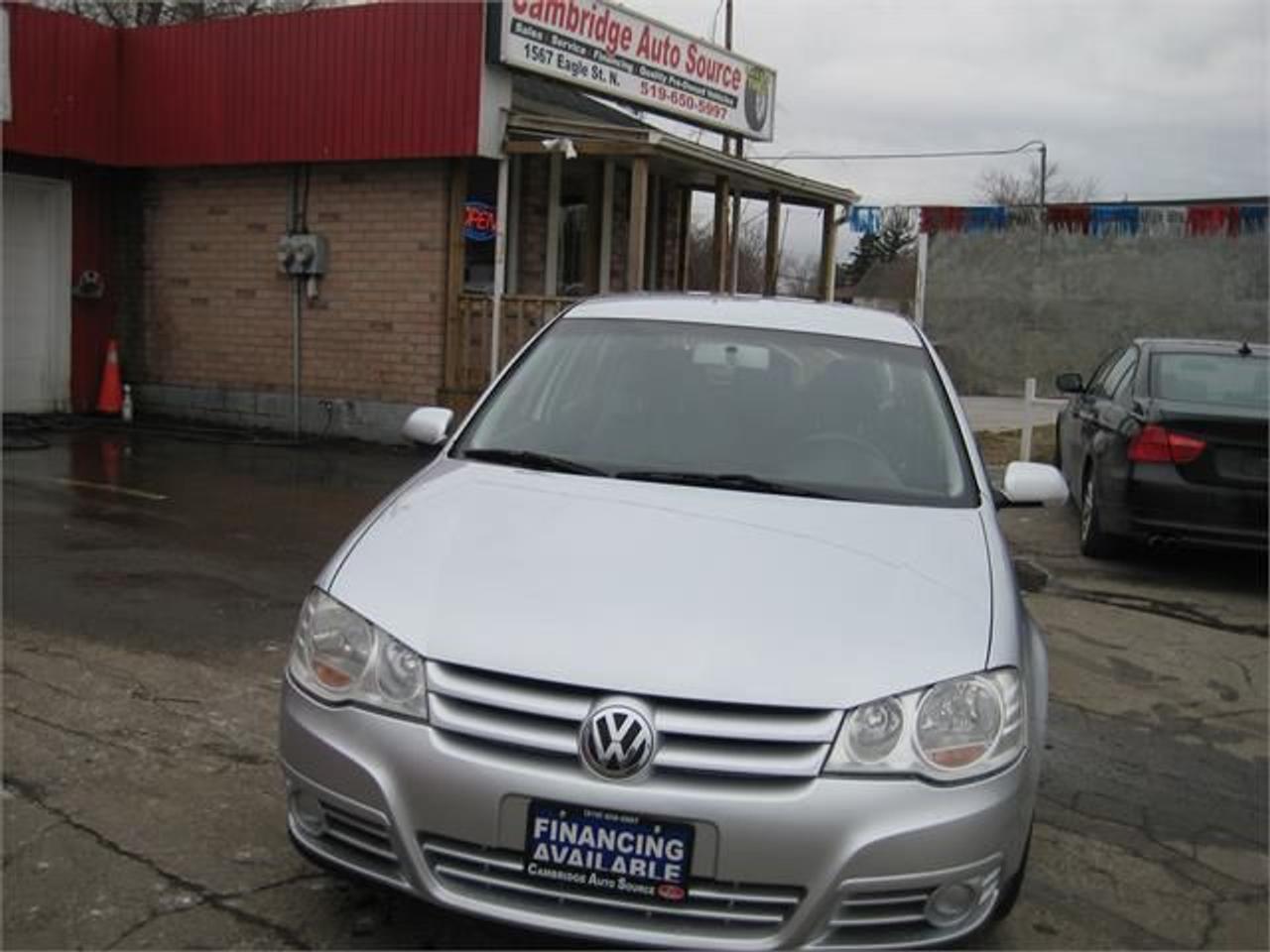 MAKE THIS CAR PART OF YOUR FAMILY! This Vehicle Is Great For The CITY And Highway Driving. This Hatchback Has A Refined SILVER Bell Exterior With A Upscale Interior Nested With Power Locks, Power Windows, Power Mirrors, Power Steering, AM/FM/CD And Air Conditioning. This 2008 Volkswagen Is A Practical Minded Car That Has The Best Handling You Will Feel Behind The Wheel, The Seats Are Comfy And Will Give You Support On Long Excursions. FIRE UP THE ENGINE BECAUSE PERFORMANCE IS WHERE THIS GOLF SHINES!

Price + HST + Lic. Fees

COMES CERTIFIED 
CAR HISTORY REPORT AVAILABLE 

Financing Available - BAD CREDIT? NO PROBLEM!
Special Financing Program - BUILD YOUR CREDIT!
FINANCING AVAILABLE FOR AS LOW AS 4.95% OAC

WE ALSO SELL NEW & USED TIRES! 
OVER 4000 TIRES IN STOCK! 
(In Many Makes, Sets, Pairs & Singles)