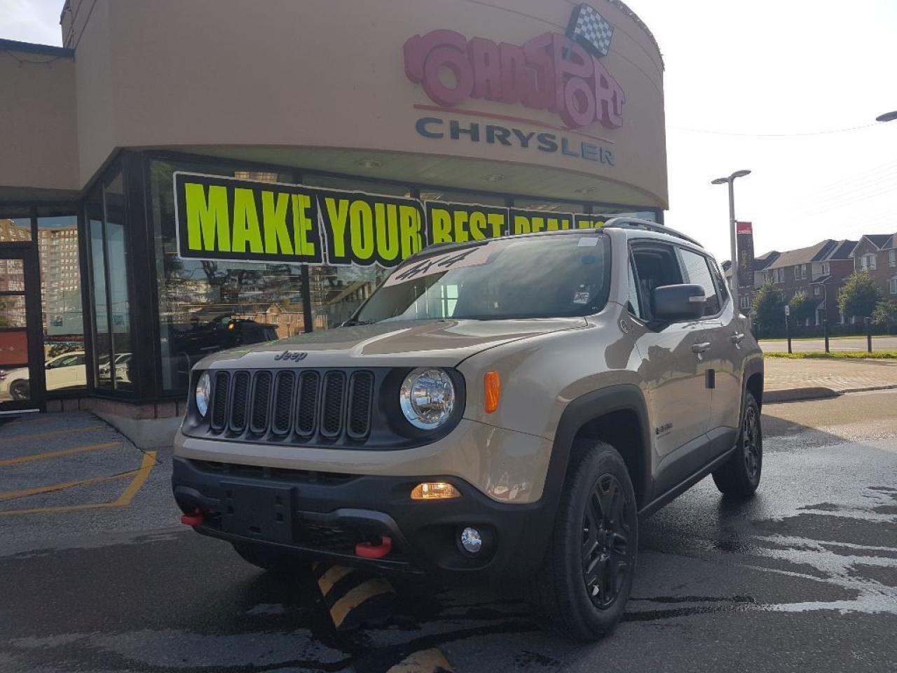 Used 2017 Jeep Renegade Deserthawk 4X4, OPEN ROOF NAVI REAR CAM for sale in Scarborough, ON