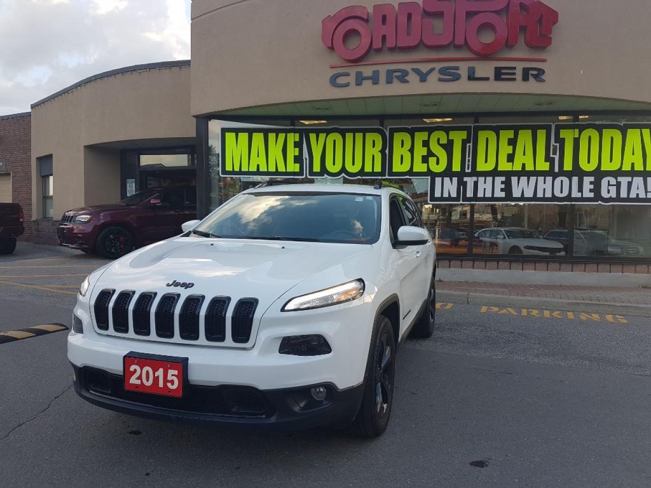 Used 2015 Jeep Cherokee North 4X4 V6 ALTITUDE BLACK WHLS H-TED WHEEL REMOT for sale in Scarborough, ON