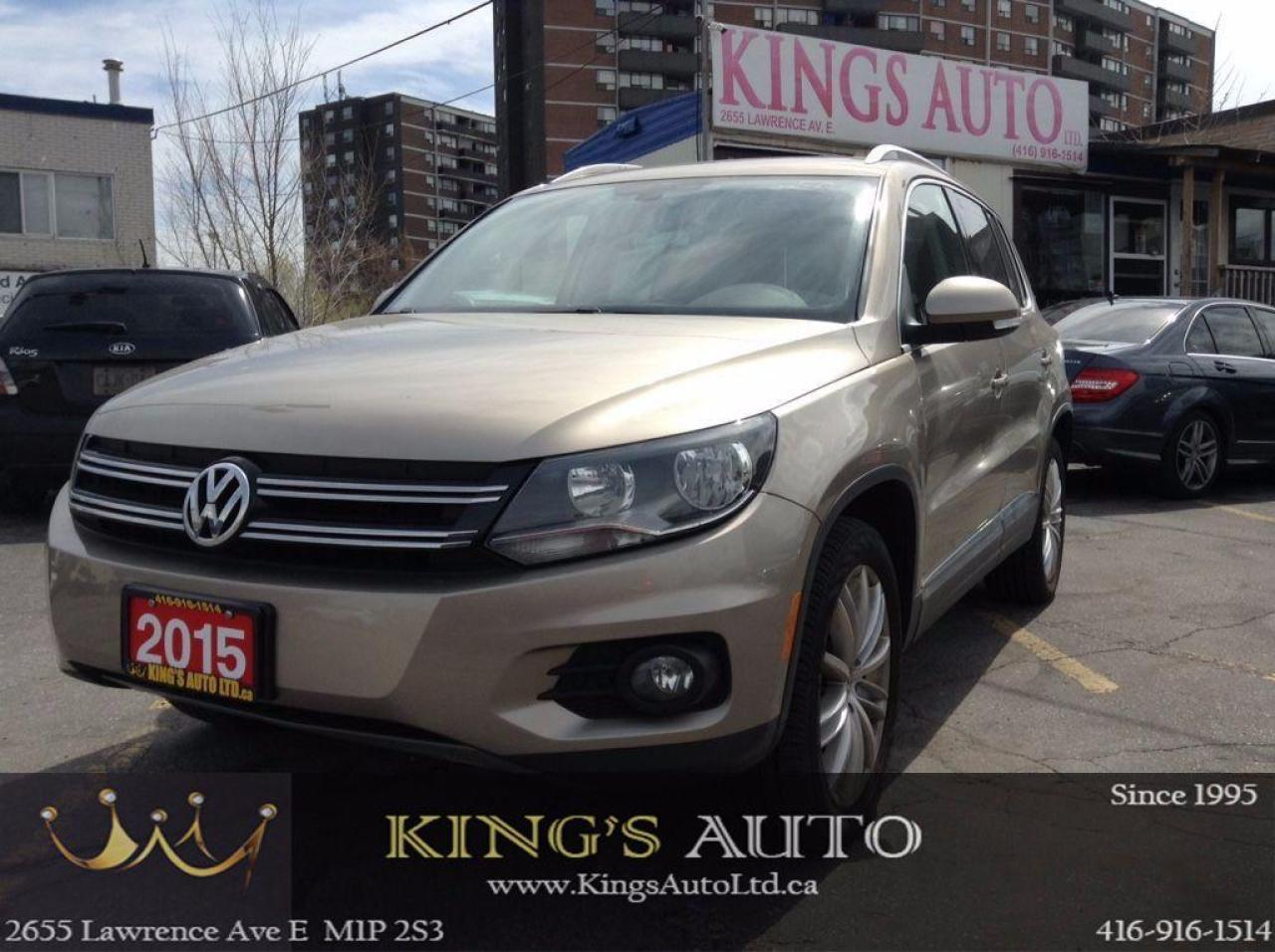 Used 2015 Volkswagen Tiguan Highline,NAVI,LEATHER,PANO-ROOF, BACK-UP CAM for sale in Scarborough, ON