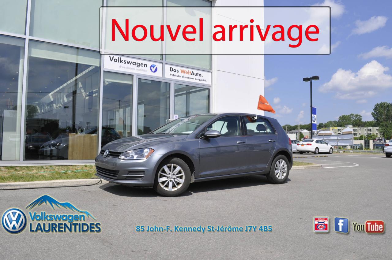 Used 2017 Volkswagen Golf TRENDLINE*CAM RECUL*A/C*0.9% for sale in St-Jérôme, QC