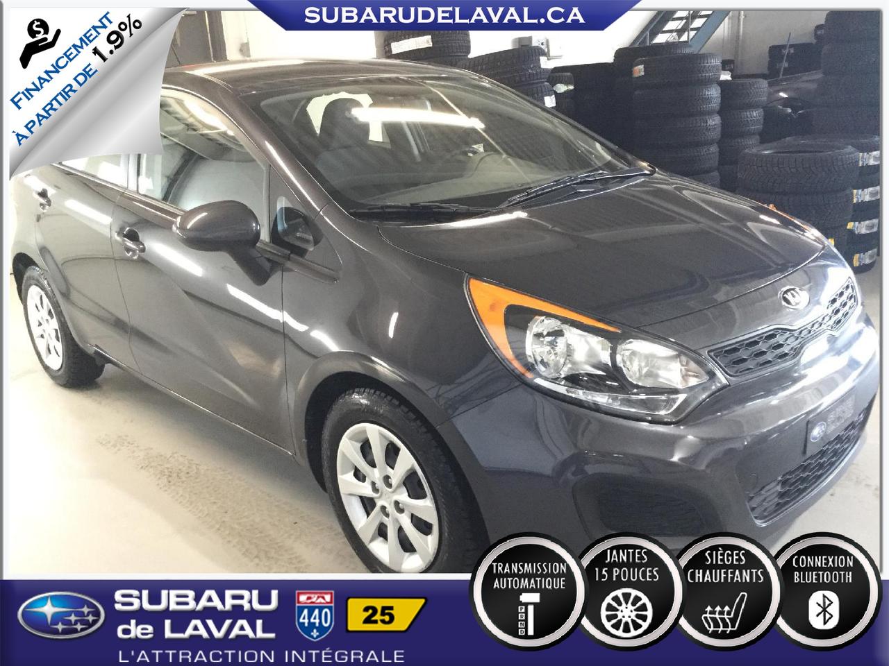 <a href=https://www.subarudelaval.ca/occasion/Kia-Rio5-2014.html>https://www.subarudelaval.ca/occasion/Kia-Rio5-2014.html</a>

Sièges chauffants, Air climatisé, Bluetooth (mains libres), Régulateur de vitesse, Eco-Mode, Miroirs électriques, Vitres électriques