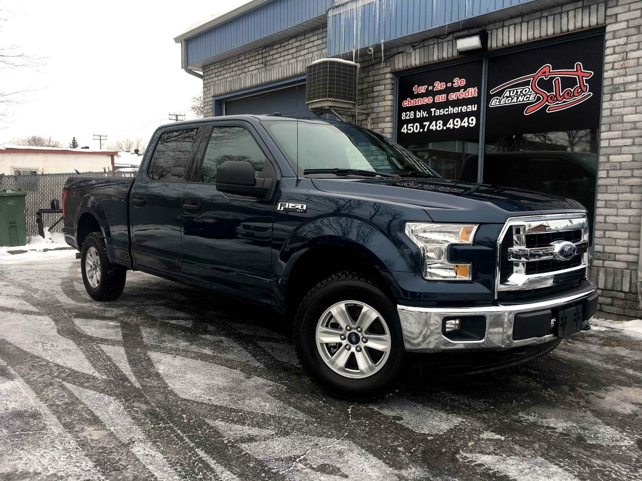<a href=https://www.autoaubaine.com/Ford-F-150-c6997704.html>https://www.autoaubaine.com/Ford-F-150-c6997704.html</a>

2017 FORD F-150 XLT 5.0L V8 4X4 SUPER CREW CAB A LETAT NEUF!!!! BLEU/GRIS, 33200KM, JAMAIS ACCIDENTE, 4 PORTES, 6 PASAGERS, ATTACHE-REMORQUE, CAMERAS DE RECULE, JANTES ALUMINIUM, VITRES TEINTEES ET PLUS...A  VOIR!!!!! BALANCE DE GARANTIE PROLONGEE DE 5 ANS OU 200000KM ET INSPECTION INCLUSES, POSSIBILITE DAJOUTER UNE GARANTIE PROLONGEE DE 5 ANS OU 200000KM ,FINANCEMENT BANCAIRE MAISON 1E 2E 3E CHANCE DE CREDIT DISPONIBLE, AUCUN CAS DE CREDIT REFUSE,  www.autoeleganceselect.ca ou  www.autoeleganceselect.com , 
autoeleganceselect@hotmail.com , bureau 
:(450)748-4949, Sans frais :1-(877)302-1684,  cell :(514)573-7344 , fax 
:(450)748-1213 au 828 Boul Taschereau 
longueuil Québec J4K 5B6