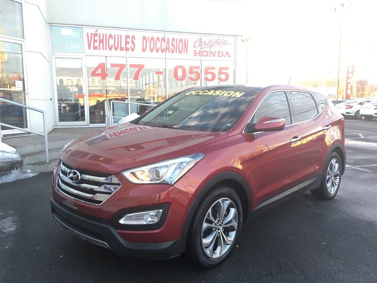 <a href=https://www.autoaubaine.com/Hyundai-Santa Fe Sport-c7016035.html>https://www.autoaubaine.com/Hyundai-Santa Fe Sport-c7016035.html</a>

Wow Fraîchement arrivé au concessionnaire, Tout Équipé, Cuir, Navigation/GPS, Roues dalliages, Toit ouvrant électrique, Phares antibrouillard, Caméra de recul, Écran tactile, Bluetooth, Sièges chauffants, Air climatisé, Régulateur de vitesse et plus !Chez Honda Terrebonne, la place où trouvez un véhicule doccasion Tout nos véhicules sont inspectés par nos techniciens certifiés Honda Financement facile sur place, 1ere, 2ieme et 3ieme chance au crédit Livraison rapide Historique Carproof sur tous nos véhicules Programme VIP disponible! Prix et qualité imbattable Garanties mécanique supplémentaire disponible - Chaque véhicule est unique - Donnez-nous un coup de fil pour plus dinformations - Nous prenons tout type de véhicule en échange Toyota, Mazda, Nissan, Acura, Hyundai, Ford, Volkswagen, Chevrolet, Kia, Dodge, Subaru, Bmw, Infiniti, Suzuki, Mercedes, Volvo, Audi, Chrysler, Jeep Honda Terrebonne est la référence en vente de véhicules doccasions au Québec 450-477-0555