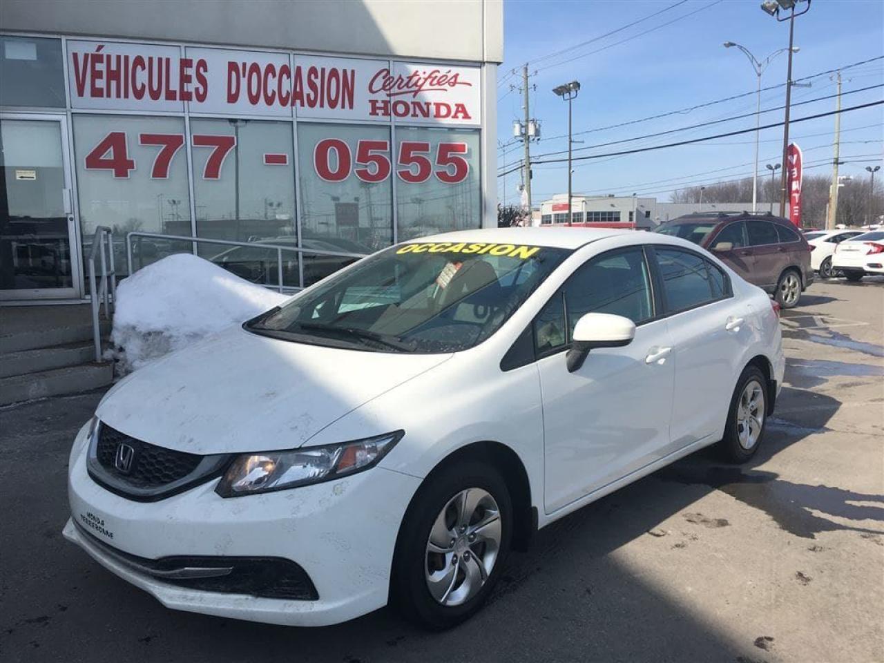 Used 2014 Honda Civic Lx, A/c for sale in Terrebonne, QC