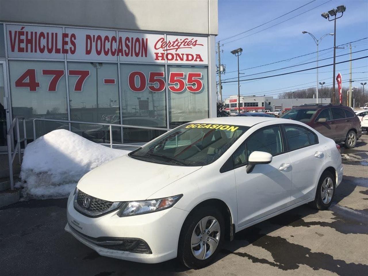 Used 2014 Honda Civic LX for sale in Terrebonne, QC