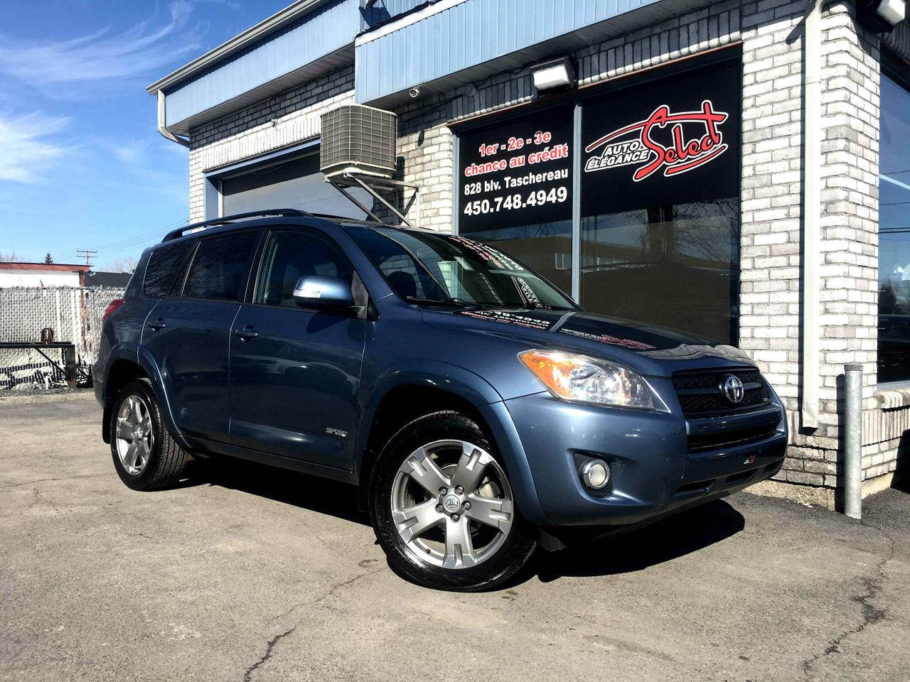 <a href=https://www.autoaubaine.com/Toyota-RAV4-c7019982.html>https://www.autoaubaine.com/Toyota-RAV4-c7019982.html</a>

2009 TOYOTA RAV4 SPORT 4WD I4 W/SUNROOF  ET CAMERAS DE RECULE EN EXCELLENTE CONDITION MECANIQUE ET ESTHETIQUE!!!! BLEU/NOIR, TRACTION INTEGRALE, 108000KM, MOTEUR 2.5 LITRES 4 CYLINDRES, IDENTIFICATION  SHERLOCK, TOIT OUVRANT, JANTES ALUMINIUM, AILERON, AIR CLIMATISE, TRANSMISSION AUTOMATIQUE, GROUPE ELECTRIQUE, FOG LIGHT ET PLUS...A VOIR!!!! GARANTIE ET INSPECTION INCLUSES, POSSIBILITE DAJOUTER UNE GARANTIE PROLONGEE DE 5 ANS OU 200000KM ,,FINANCEMENT BANCAIRE MAISON 1E 2E 3E CHANCE DE CREDIT DISPONIBLE, AUCUN CAS DE CREDIT REFUSE ,  www.autoeleganceselect.ca ou 
www.autoeleganceselect.com , 
autoeleganceselect@hotmail.com , bureau 
:(450)748-4949, cell :(514)573-7344 , fax 
:(450)748-1213 au 828 Boul Taschereau 
longueuil Québec J4K 5B6