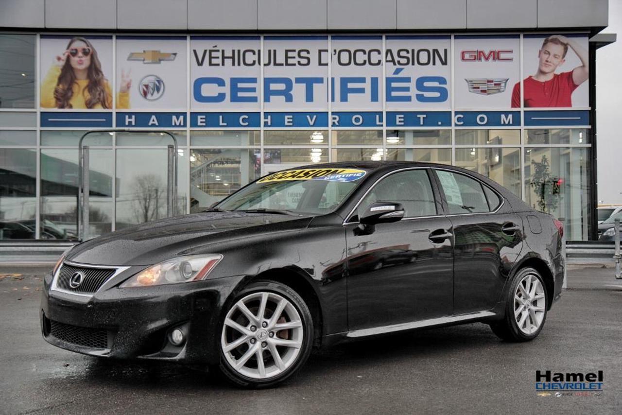 <a href=https://www.hamelchevrolet.ca/occasion/Lexus-IS-2011.html>https://www.hamelchevrolet.ca/occasion/Lexus-IS-2011.html</a>

CE VEHICULE EST COMME NEUF ET JAMAIS ACCIDENTÉ,  NOUS FAISONS DES FINANCEMENT FACILE SUR PLACE POUR LES 1ERE, 2EME ET 3EME CHANCE AU CREDIT,  NOUS SOMMES OUVERT LE SAMEDI DE 9H A 17H, HAMEL CHEVROLET: MOINS CHER POINT FINAL !