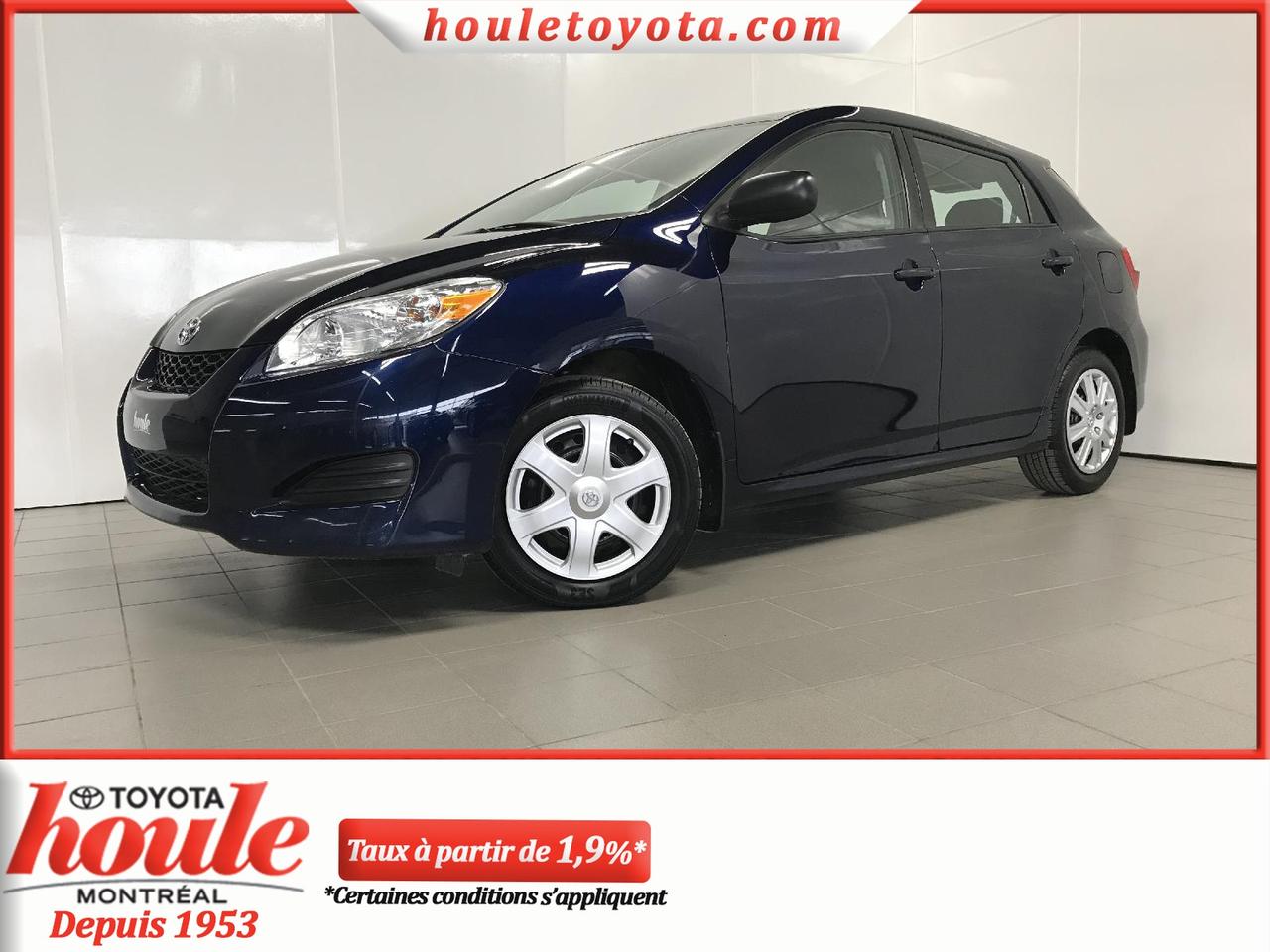 <a href=https://www.houletoyota.com/occasion/Toyota-Matrix-2014.html>https://www.houletoyota.com/occasion/Toyota-Matrix-2014.html</a>

*Taxes en sus. Véhicule inspecté en 160 points selon les normes de Toyota Canada. Spécialiste en 1ère, 2e et 3e chance au crédit directement sur place. Approbation simple et rapide. Carproof fourni pour chaque véhicule. Houle Toyota, la transparence garantie. Nous sommes situés à proximité de Montréal, Laval, Rive-Nord, Rive-Sud, lEstrie et les Laurentides.

Nous vendons des véhicules de toutes les marques. Disponible en inventaire : berline, hatchback, V.U.S, tout-terrain, camion, pickup, S.U.V, AWD, 4x4, etc.