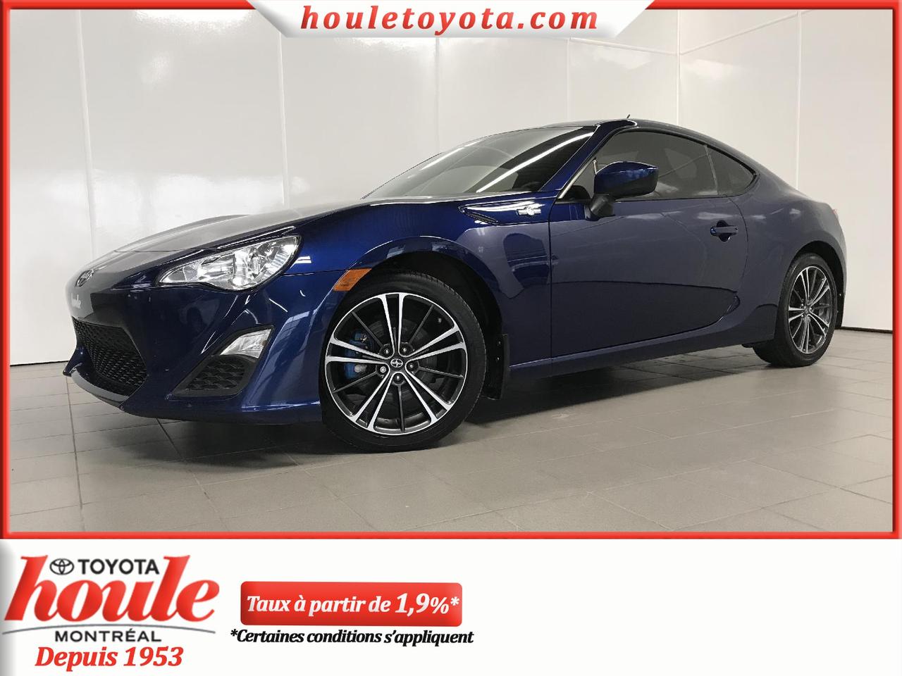 <a href=https://www.houletoyota.com/occasion/Scion-Frs-2014.html>https://www.houletoyota.com/occasion/Scion-Frs-2014.html</a>

*Taxes en sus. Véhicule inspecté en 160 points selon les normes de Toyota Canada. Spécialiste en 1ère, 2e et 3e chance au crédit directement sur place. Approbation simple et rapide. Carproof fourni pour chaque véhicule. Houle Toyota, la transparence garantie. Nous sommes situés à proximité de Montréal, Laval, Rive-Nord, Rive-Sud, lEstrie et les Laurentides.

Nous vendons des véhicules de toutes les marques. Disponible en inventaire : berline, hatchback, V.U.S, tout-terrain, camion, pickup, S.U.V, AWD, 4x4, etc.