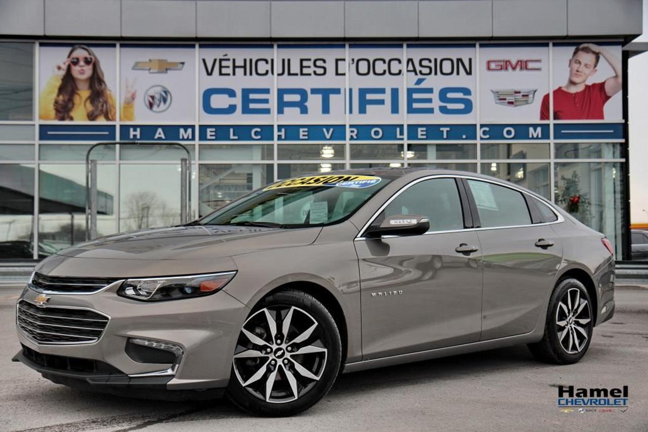 <a href=https://www.hamelchevrolet.ca/occasion/Chevrolet-Malibu-2017.html>https://www.hamelchevrolet.ca/occasion/Chevrolet-Malibu-2017.html</a>

CE VEHICULE EST COMME NEUF ET JAMAIS ACCIDENTÉ,  NOUS FAISONS DES FINANCEMENT SUR PLACE POUR LES 1ERE, 2EME ET 3EME CHANCE AU CREDIT, AUCUN CAS REFUSÉ !  NOUS SOMMES OUVERT LE SAMEDI DE 9H A 17H, HAMEL CHEVROLET: MOINS CHER POINT FINAL !