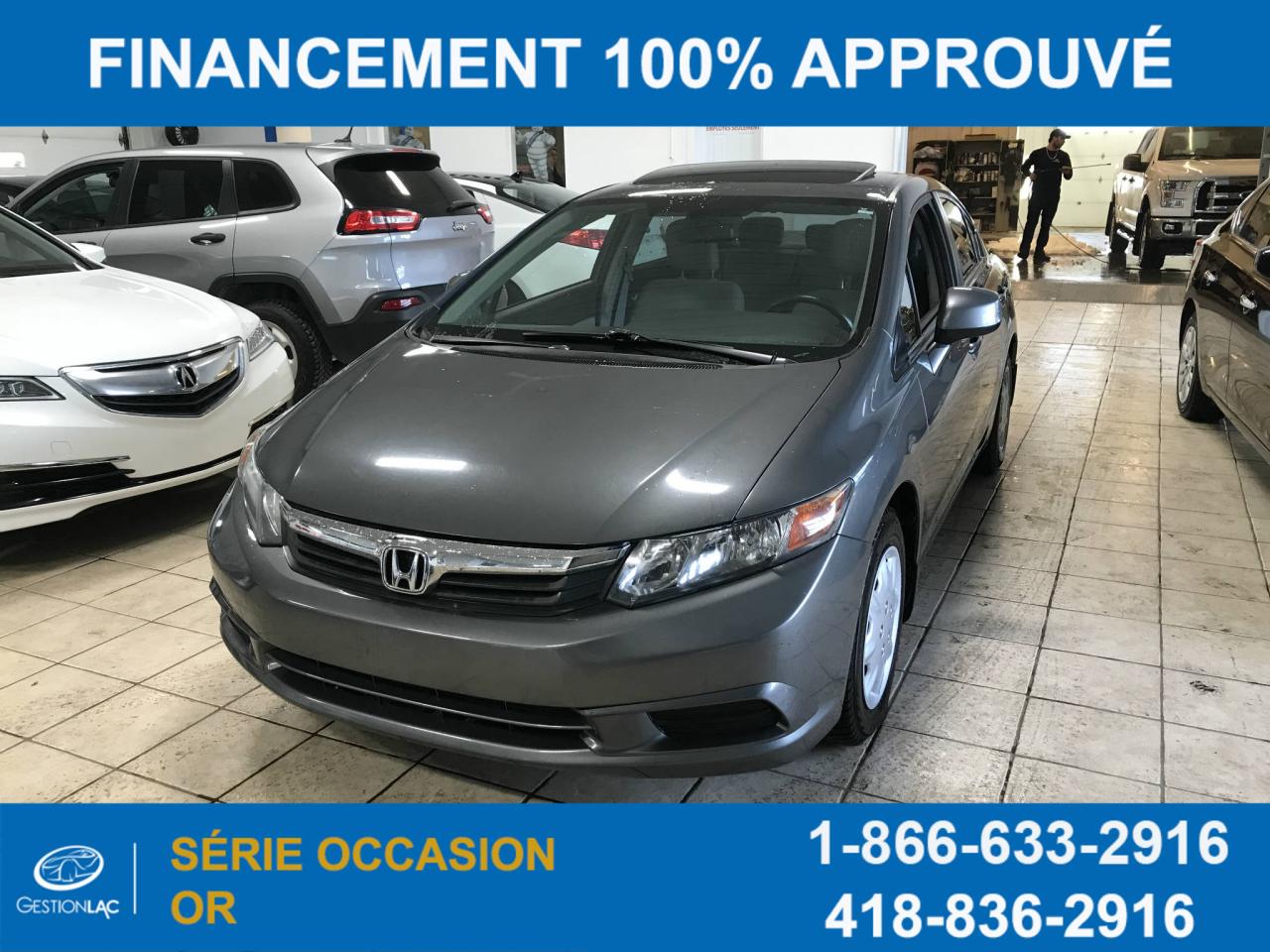 Used 2012 Honda Civic Ex , T.ouvrant for sale in Lévis, QC