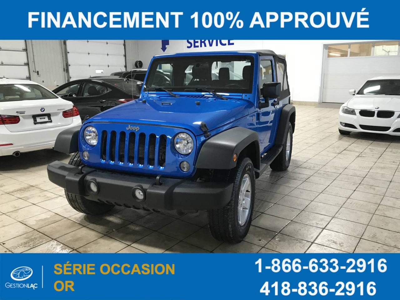 Used 2015 Jeep Wrangler Sport 4X4 for sale in Lévis, QC