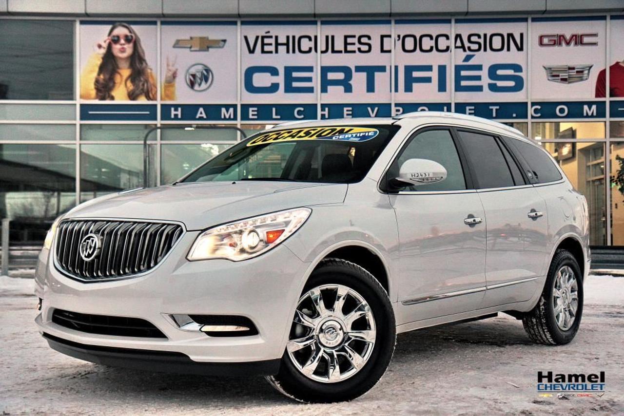 <a href=https://www.hamelchevrolet.ca/occasion/Buick-Enclave-2017.html>https://www.hamelchevrolet.ca/occasion/Buick-Enclave-2017.html</a>

PEINTURE BLANCHE TRIPLE COUCHE ET JANTES ALUMINIUM 19, TOIT OUVRANT PANORAMIQUE. PAYEZ 59800$ POUR UNE NEUVE. CE VÉHICULE EST COMME NEUF AVEC UN BAS KILOMÈTRAGE, JAMAIS ACCIDENTÉ,  NOUS FAISONS DES FINANCEMENT SUR PLACE POUR LES 1ERE, 2EME ET 3EME CHANCE AU CREDIT, AUCUN CAS REFUSÉ !  NOUS SOMMES OUVERT LE SAMEDI DE 9H A 17H, HAMEL CHEVROLET: MOINS CHER POINT FINAL !