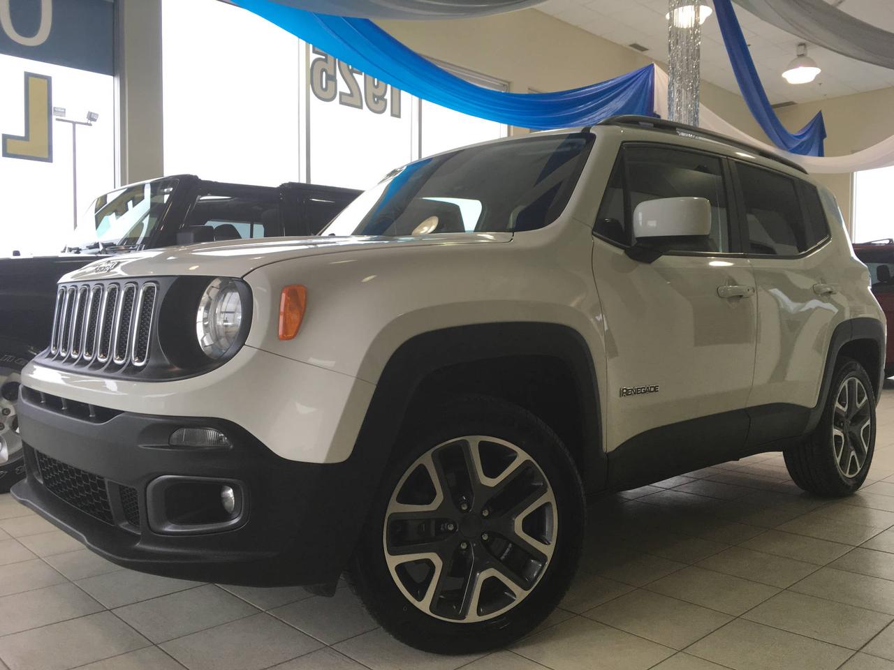 <a href=https://www.danielpareautos.com/occasion/Jeep-Renegade-2016.html>https://www.danielpareautos.com/occasion/Jeep-Renegade-2016.html</a>

OUF--A VOIR ABSOLUMENT--UN SEUL PROPRIÉTAIRE--JAMAIS ACCIDENTÉ--BAS KILOMÉTRAGE--LUMIÈRE A BRUME--SIÈGE CHAUFFANT--PHARE AUTOMATIQUE--PORTES ET VITRES ÉLECTRIQUES--CLIMATISEUR--VOLANT AJUSTABLE--VOLANT CHAUFFANT--RÉGULATEUR DE VITESSE--SONAR DE RECULE--DÉMARRAGE SANS CLÉ--MIROIRS ÉLECTRIQUE CHAUFFANT--MAGS--BLUETOOTH--A VOIR--
Daniel Paré Auto situé maintenant à Lévis, à 15 minutes de Québec et Montmagny, à proximité de Bellechasse et de la Beauce. Nous vous offrons une large gamme de véhicule de luxe, sport, sous-compact, compact, familiale, fourgonnette, VUS, camion, 4x4 et AWD ACURA AUDI BMW CHEVROLET CHRYSLER DODGE FORT HONDA HYUNDAI KIA MAZDA MITSUBISHI NISSAN TOYOTA VOLKSWAGEN GMC. Nous faisons affaire avec la majorité des institutions financières et avons plusieurs options de financement tel que, Accord D, 2ième et 3ième chance au crédit, redressement de crédit. Notre équipe enthousiasme et professionnel vous attends. Ouvert 6 jours semaine, du lundi au jeudi de 9h à 20h et le vendredi de 9h à 18h et le samedi de 9H A 14H.