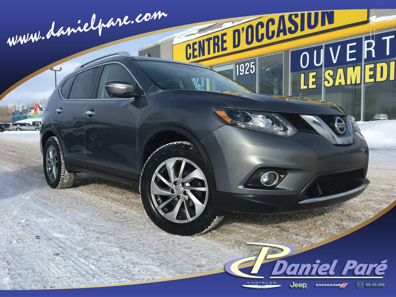 <a href=https://www.danielpareautos.com/occasion/Nissan-Rogue-2015.html>https://www.danielpareautos.com/occasion/Nissan-Rogue-2015.html</a>

4 PNEU HIVER NEUF--4 PNEU ETE--GROUPE ELECTRIQUE--TOIT OUVRANT--GPS--DÉTECTEUR DANGLE MORT--CUIR--CAMERA DE RECULE--MAGS 18 POUCES LUMIÈRE A BRUME BANC CHAUFFANT SIÈGE ELECTRIQUE VÉHICULE IMPECCABLE--Daniel Paré Auto situé maintenant à Lévis, à 15 minutes de Québec et Montmagny, à proximité de Bellechasse et de la Beauce. Nous vous offrons une large gamme de véhicule de luxe, sport, sous-compact, compact, familiale, fourgonnette, VUS, camion, 4x4 et AWD. Nous fessons affaire avec la majorité des institutions financières et avons plusieurs options de financement tel que, Accord D, 2ième et 3ième chance au crédit, redressement de crédit. Notre équipe enthousiasme et professionnel vous attends. Ouvert 6 jours semaine, du lundi au vendredi de 9h à 20h et le samedi de 10h à 15h.