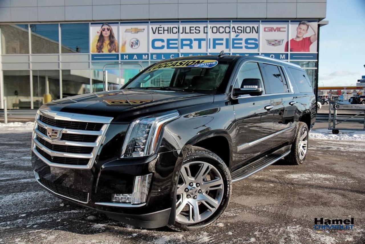 <a href=https://www.hamelchevrolet.ca/occasion/Cadillac-Escalade-2017.html>https://www.hamelchevrolet.ca/occasion/Cadillac-Escalade-2017.html</a>

CE VEHICULE EST COMME NEUF ET JAMAIS ACCIDENTÉ,  NOUS FAISONS DES FINANCEMENT SUR PLACE POUR LES 1ERE, 2EME ET 3EME CHANCE AU CREDIT, AUCUN CAS REFUSÉ !  NOUS SOMMES OUVERT LE SAMEDI DE 9H A 17H, HAMEL CHEVROLET: MOINS CHER POINT FINAL !