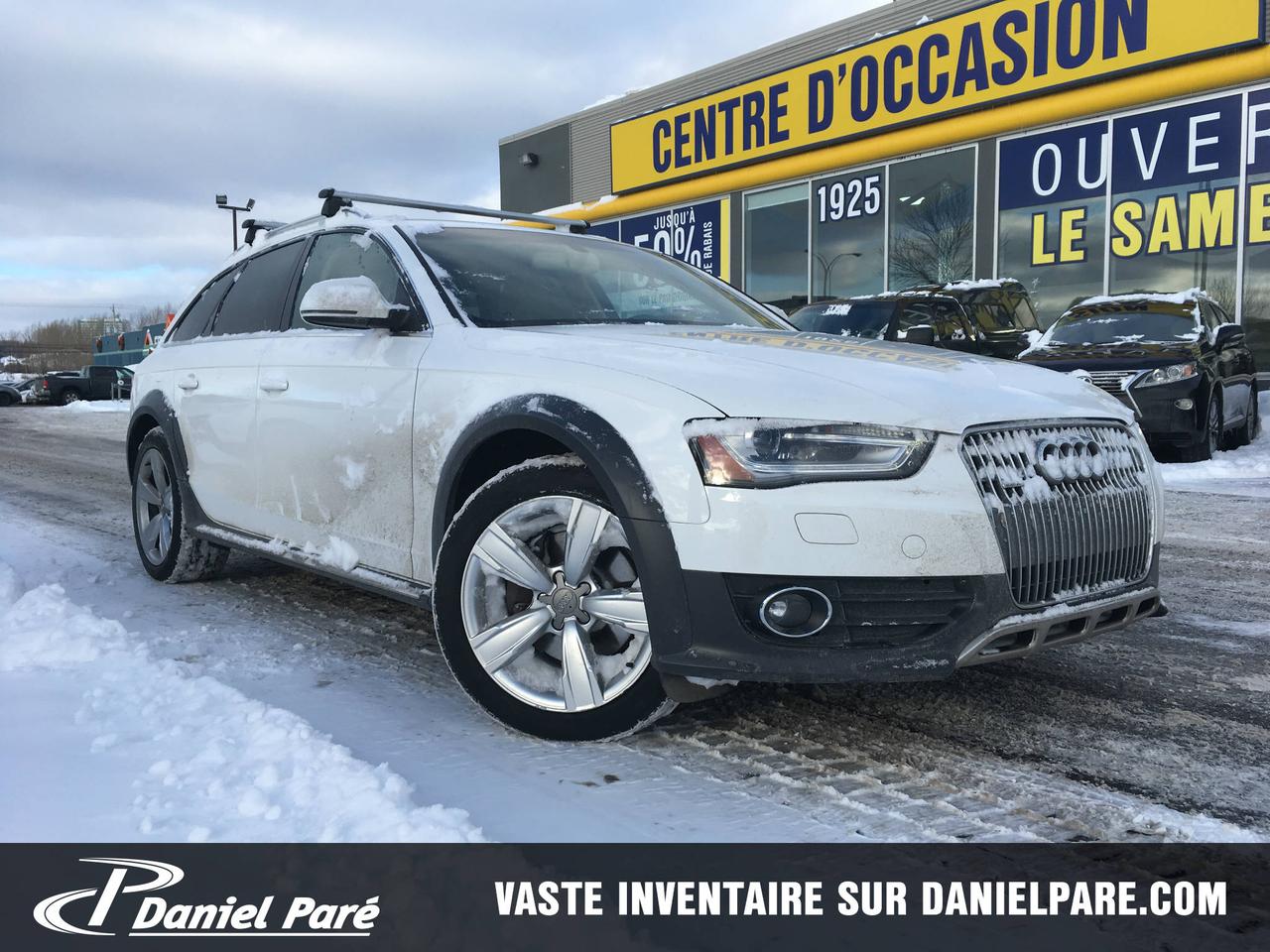 <a href=https://www.danielpareautos.com/occasion/Audi-A4-2015.html>https://www.danielpareautos.com/occasion/Audi-A4-2015.html</a>

GROUPE ELECTRIQUE COMPLET--BANC CHAUFFANT AVANT ET ARRIÈRE--VALISE ELECTRIQUE--DÉMARRAGE SANS CLÉ--MOTEUR TURBO--CAMERA DE RECULE--TOIT OUVRANT PANORAMIQUE--GPS--CUIR--PHARE AU XÉNON ADAPTATIF--BANC ELECTRIQUE AVEC MÉMOIRE--SYSTÈME DE SON BANG ET OLUFSENMD 14 HAUT-PARLEURS--VÉHICULE TRÈS PROPRE COMME NEUF A VOIR--
Daniel Paré Auto situé maintenant à Lévis, à 15 minutes de Québec et Montmagny, à proximité de Bellechasse et de la Beauce. Nous vous offrons une large gamme de véhicule de luxe, sport, sous-compact, compact, familiale, fourgonnette, VUS, camion, 4x4 et AWD. Nous fessons affaire avec la majorité des institutions financières et avons plusieurs options de financement tel que, Accord D, 2ième et 3ième chance au crédit, redressement de crédit. Notre équipe enthousiasme et professionnel vous attends. Ouvert 6 jours semaine, du lundi au vendredi de 9h à 20h et le samedi de 10h à 15h.