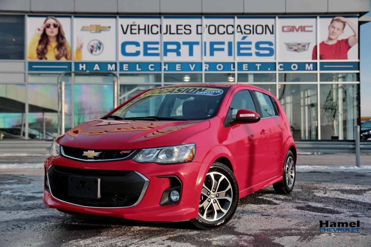 <a href=https://www.hamelchevrolet.ca/occasion/Chevrolet-Sonic-2017.html>https://www.hamelchevrolet.ca/occasion/Chevrolet-Sonic-2017.html</a>

CE VEHICULE EST COMME NEUF ET JAMAIS ACCIDENTÉ,  NOUS FAISONS DES FINANCEMENT SUR PLACE POUR LES 1ERE, 2EME ET 3EME CHANCE AU CREDIT, AUCUN CAS REFUSÉ !  NOUS SOMMES OUVERT LE SAMEDI DE 9H A 17H, HAMEL CHEVROLET: MOINS CHER POINT FINAL !