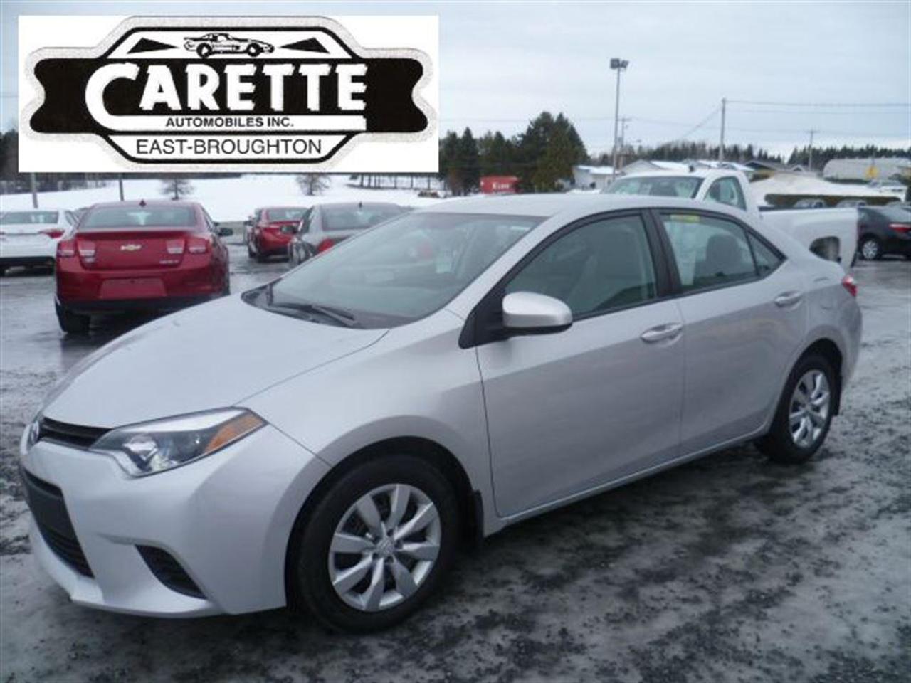 <a href=https://www.autoaubaine.com/Toyota-Corolla-c6936949.html>https://www.autoaubaine.com/Toyota-Corolla-c6936949.html</a>

Depuis 27 ans, Carette Automobiles est une entreprise familiale offrant le plus beau choix en Beauce Appalaches avec plus de 150 véhicules en inventaire. Tous vérifiés et garanties à 100%, en grande partie 1 seul propriétaire et jamais accidentés. Un rapport Carproof vous est remis sur demande lors de lachat. Taux à partir de 4.95%, en plus de la 1er, 2e, 3e et 4e chance au crédit.     Venez rencontrer un membre de notre famille pour qui lhonnêteté et le service est une priorité depuis le début.    Tout notre inventaire au www.caretteauto.com