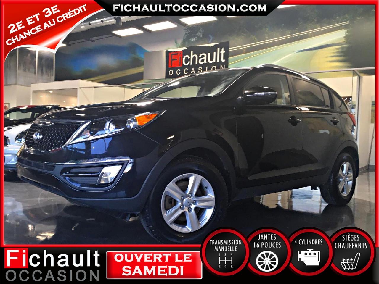<a href=https://www.fichaultkia.com/occasion/Kia-Sportage-2014.html>https://www.fichaultkia.com/occasion/Kia-Sportage-2014.html</a>

***MAG 16 POUCES*** SIEGES CHAUFFANT*** REGULATEUR DE VITESSE*** AIR CLIMATISE***
