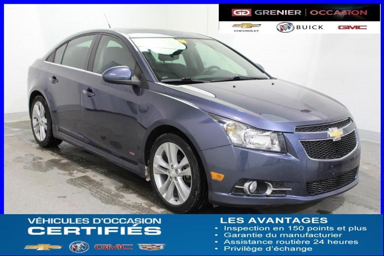 <a href=https://www.autoaubaine.com/Chevrolet-Cruze-c7010333.html>https://www.autoaubaine.com/Chevrolet-Cruze-c7010333.html</a>

JAMAIS ACCIDENTÉ + MAGS 18 SYSTÈME DE SON PIONEER DÉMARREUR À DISTANCE + navigation + cuir + toit ouvrant + sièges chauffants + caméra de recul + jupes + ailerons + écran tactile + commandes vocales + commandes audio au volant + régulateur de vitesse + volant inclinable + air climatisé     Garantie jusquau 24 Février 2019 ou 160 000 kilomètres    À voir absolument : un superbe CHEVROLET CRUZE 2014, à vendre chez  GRENIER OCCASION CHEVROLET BUICK GMC  NOUS SOMMES OUVERT 7 JOURS PAR SEMAINE POUR MIEUX VOUS SERVIR  1275 CARRÉ MASSON , TERREBONNE    Nous sommes situé à 20 minutes Saint-Eustache/ Saint-Jérôme/Laval/Repentigny/montréal.  Programme de véhicules d occasion certifiés. Rapport Carproof disponible gratuitement. Inspection en 150 points.  Le prix affiché inclus un rabais de 500 $ avec un financement.
