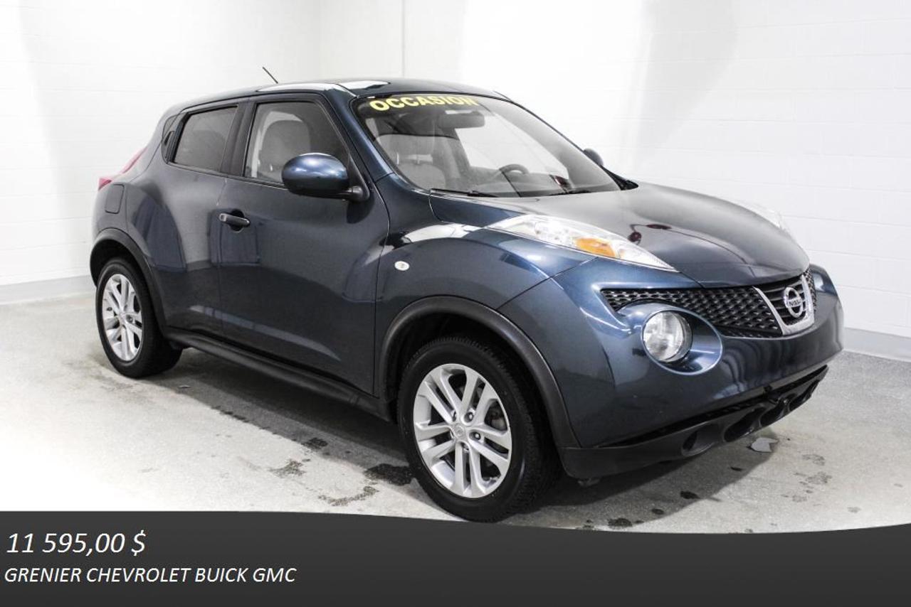 <a href=https://www.autoaubaine.com/Nissan-Juke-c7023217.html>https://www.autoaubaine.com/Nissan-Juke-c7023217.html</a>

JAMAIS ACCIDENTÉ + RÉGULATEUR DE VITESSE COMMANDES AUDIO AU VOLANT + mags 17 + air climatisé + groupe électrique     À voir absolument : un superbe NISSAN JUKE 2011, à vendre chez  GRENIER OCCASION CHEVROLET BUICK GMC  NOUS SOMMES OUVERT 7 JOURS PAR SEMAINE POUR MIEUX VOUS SERVIR  1275 CARRÉ MASSON , TERREBONNE    Nous sommes situé à 20 minutes Saint-Eustache/ Saint-Jérôme/Laval/Repentigny/montréal.  Programme de véhicules d occasion certifiés. Rapport Carproof disponible gratuitement. Inspection en 150 points.  Le prix affiché inclus un rabais de 500 $ avec un financement.