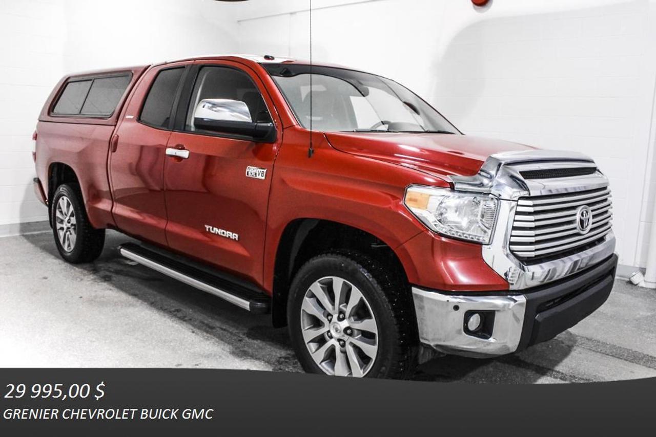 <a href=https://www.autoaubaine.com/Toyota-Tundra-c7022374.html>https://www.autoaubaine.com/Toyota-Tundra-c7022374.html</a>

AVERTISSEUR DANGLE MORT CAMÉRA DE RECUL AVERTISSEMENT PRÉ-COLLISION + navigation + cuir + sièges chauffants + mags 20 + radar de recul + régulateur de vitesse + commandes vocales + commandes audio au volant + volant inclinable + groupe électrique + air climatisé    À voir absolument : un superbe TOYOTA TUNDRA 2014, à vendre chez  GRENIER OCCASION CHEVROLET BUICK GMC  NOUS SOMMES OUVERT 7 JOURS PAR SEMAINE POUR MIEUX VOUS SERVIR  1275 CARRÉ MASSON , TERREBONNE    Nous sommes situé à 20 minutes Saint-Eustache/ Saint-Jérôme/Laval/Repentigny/montréal.  Programme de véhicules d occasion certifiés. Rapport Carproof disponible gratuitement. Inspection en 150 points.  Le prix affiché inclus un rabais de 500 $ avec un financement.
