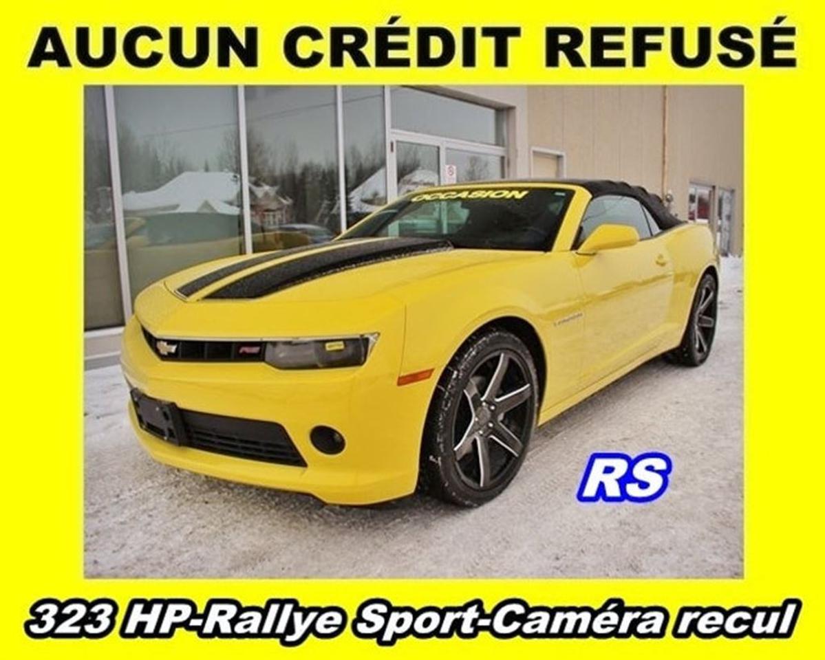 <a href=https://www.stjeromechevrolet.com/occasion/Chevrolet-Camaro-2014.html>https://www.stjeromechevrolet.com/occasion/Chevrolet-Camaro-2014.html</a>

**Rapport dhistorique + dinspection CERTIFIÉ    **Véhicule disponible pour une DURÉE LIMITÉE    **Programme 100% approuvé et 0$ comptant UNIQUE (financement facile et rapide)    **APPROBATION en 10 minutes / 250 plans de financement disponibles    **Programme TRANQUILITÉ DESPRIT CERTIFIÉ et remise à neuf offert    **Prêt pour LIVRAISON IMMÉDIATE    **ON REPREND TOUT EN ÉCHANGE : Autos, camions, VTT, motos, motoneiges, bateaux, VR et plus    **Jusquà 35% DE PLUS que la valeur du marché pour votre échange    **LIVRAISON PARTOUT au Québec et au Canada    **Informez-vous! + de 500 AUTRES VÉHICULES et camions doccasion sur place. Plus de 6000 autres disponibles sur demande        **WE SPEAK ENGLISH TOO! SO DONT HESITATE TO CALL US OR TO COME SEE US        **Moteur 6 cyl. 3.6L à 323 Chevaux    **Transmission automatique à 6 vitesses    **Convertible    **Groupe RS RALLYE SPORT    **Démarreur à distance    **Climatisation    **Sièges chauffants en cuir    **Groupe Rallye sport    **Sonorisation Boston Accoustics    **Et beaucoup plus!        **323HP 3.6L 6 cylinder engine    **6-Speed automatic transmission    **Convertible    **RS Package    **Remote starter    **A/C    **Leather heated seats    **Rallye Sport package    **Boston Accoustics sound system    **And much more!        **Certified CarProof report + certified inspection    **Vehicle available for a LIMITED TIME    **EXCLUSIVE 100% approved credit and $0 cash down Program (easy financing)    **BE APPROVED in 10 minutes / 250 financing plans    **Ready for FAST DELIVERY    **WE TAKE ALL TRADE-INS: cars, trucks, ATVS, snowmobiles, motorcycles, boats, RV and more.    **Up to 35% MORE for your trade-in    **DELIVERY EVERYWHERE in Quebec and Canada    **Contact us! More than 500 OTHER CARS, SUV and trucks available.        Nos conseillers certifiés et professionnels sauront vous offrir une expérience dachat personnalisée et conviviale pour lachat de votre nouveau véhicule. Certains accessoires additionnels en sus. Bien que nous ayons pris toutes les mesures raisonnables pour nous assurer de la précision des renseignements fournis, nous ne sommes pas responsables de toute erreur ou omission. Veuillez contre-vérifier les renseignements auprès de lun de nos experts. Dans le cas où un véhicule publié contiendrait des renseignements inexacts à cause dune erreur typographique, photographique, sur le prix ou autre, le concessionnaire se réserve le droit de refuser ou dannuler toute demande. Contactez-nous aussi pour en savoir plus sur nos rabais additionnels en concession.        Our certified and professional consultants will offer you a personalized and user-friendly purchasing experience for your new vehicle. Although we have taken all reasonable steps to ensure the accuracy of the information provided, we are not responsible for any errors or omissions. Please check with one of our experts. In the event that a published vehicle contains inaccurate information due to a typographical, photographic, price or other error, the dealer reserves the right to refuse or cancel any request. Contact us to learn more about our additional dealer discounts.