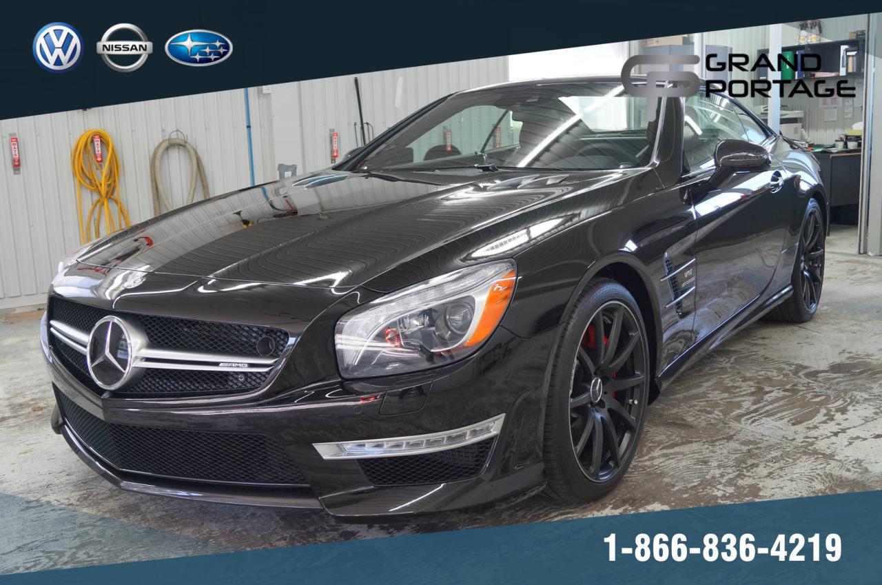 Used 2016 Mercedes-Benz SL63 AMG Roadster 5.5L + AUTO + CUIR + CAMÉRA GPS for sale in Rivière-Du-Loup, QC