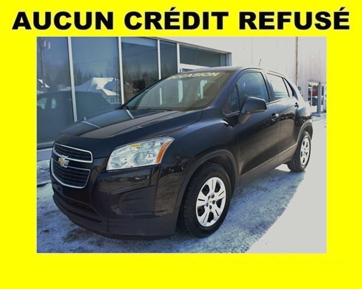 <a href=https://www.stjeromechevrolet.com/occasion/Chevrolet-Trax-2015.html>https://www.stjeromechevrolet.com/occasion/Chevrolet-Trax-2015.html</a>

**Rapport dhistorique + dinspection CERTIFIÉ    **Véhicule disponible pour une DURÉE LIMITÉE    **Programme 100% approuvé et 0$ comptant UNIQUE (financement facile et rapide)    **APPROBATION en 10 minutes / 250 plans de financement disponibles    **Programme TRANQUILITÉ DESPRIT CERTIFIÉ et remise à neuf offert    **Prêt pour LIVRAISON IMMÉDIATE    **ON REPREND TOUT EN ÉCHANGE : Autos, camions, VTT, motos, motoneiges, bateaux, VR et plus    **Jusquà 35% DE PLUS que la valeur du marché pour votre échange    **LIVRAISON PARTOUT au Québec et au Canada    **Informez-vous! + de 500 AUTRES VÉHICULES et camions doccasion sur place. Plus de 6000 autres disponibles sur demande        **WE SPEAK ENGLISH TOO! SO DONT HESITATE TO CALL US OR TO COME SEE US        **Moteur 4 cyl. 1.4L Turbo    **Bluetooth    **Commandes audio    **Climatisation    **Rétroviseurs extérieur à réglage électrique    **Et beaucoup plus!        **1.4L Turbo 4 cylinder engine    **Bluetooth    **Steering wheel audio controls    **A/C    **Power mirrors    **And much more!        **Certified CarProof report + certified inspection    **Vehicle available for a LIMITED TIME    **EXCLUSIVE 100% approved credit and $0 cash down Program (easy financing)    **BE APPROVED in 10 minutes / 250 financing plans    **Ready for FAST DELIVERY    **WE TAKE ALL TRADE-INS: cars, trucks, ATVS, snowmobiles, motorcycles, boats, RV and more.    **Up to 35% MORE for your trade-in    **DELIVERY EVERYWHERE in Quebec and Canada    **Contact us! More than 500 OTHER CARS, SUV and trucks available.        Nos conseillers certifiés et professionnels sauront vous offrir une expérience dachat personnalisée et conviviale pour lachat de votre nouveau véhicule. Certains accessoires additionnels en sus. Bien que nous ayons pris toutes les mesures raisonnables pour nous assurer de la précision des renseignements fournis, nous ne sommes pas responsables de toute erreur ou omission. Veuillez contre-vérifier les renseignements auprès de lun de nos experts. Dans le cas où un véhicule publié contiendrait des renseignements inexacts à cause dune erreur typographique, photographique, sur le prix ou autre, le concessionnaire se réserve le droit de refuser ou dannuler toute demande. Contactez-nous aussi pour en savoir plus sur nos rabais additionnels en concession.        VERSIONS DISPONIBLES : LS LT AWD FWD        Our certified and professional consultants will offer you a personalized and user-friendly purchasing experience for your new vehicle. Although we have taken all reasonable steps to ensure the accuracy of the information provided, we are not responsible for any errors or omissions. Please check with one of our experts. In the event that a published vehicle contains inaccurate information due to a typographical, photographic, price or other error, the dealer reserves the right to refuse or cancel any request. Contact us to learn more about our additional dealer discounts.