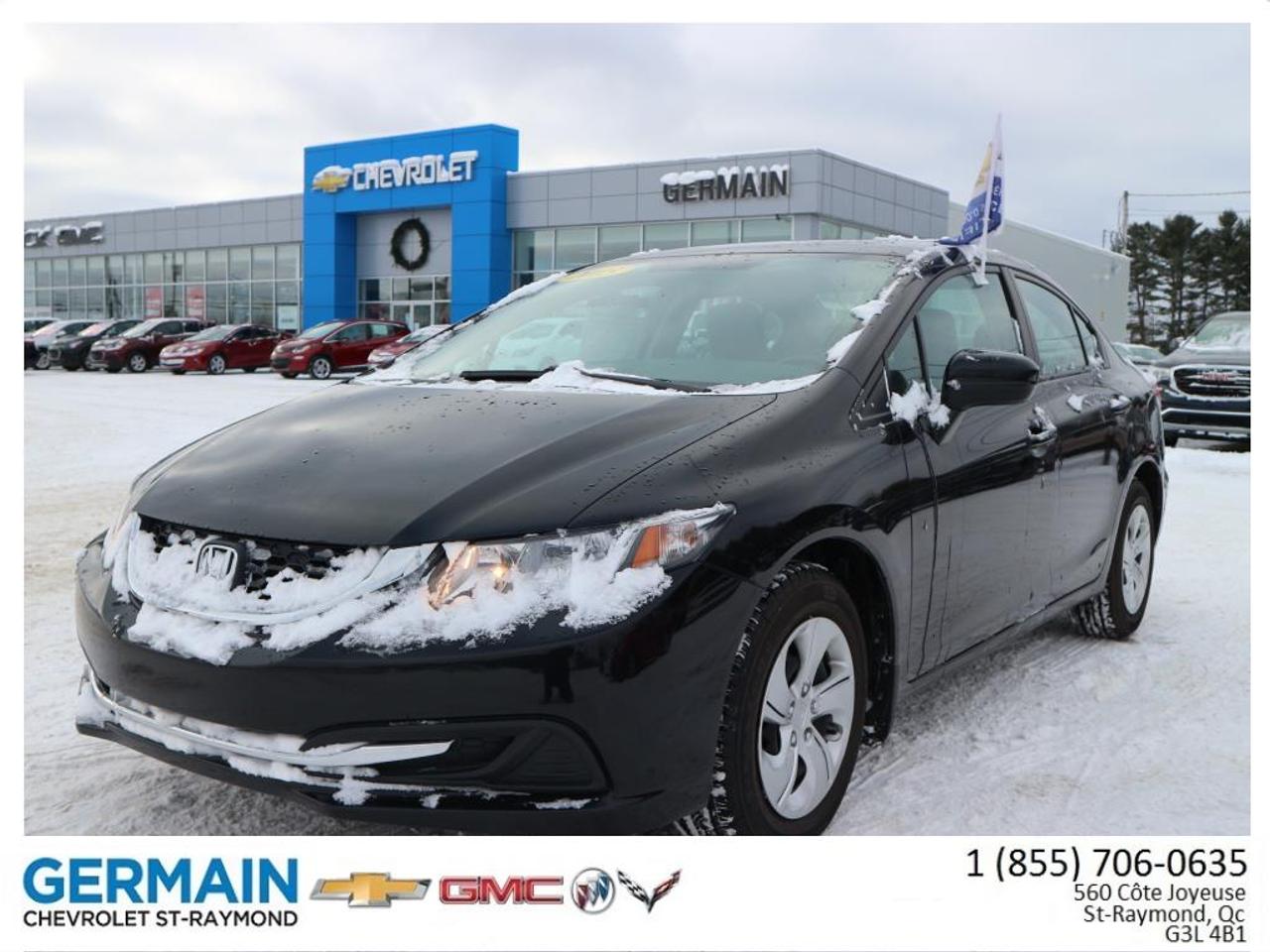 <a href=https://www.germainchevrolet.ca/occasion/Honda-Civic-2015.html>https://www.germainchevrolet.ca/occasion/Honda-Civic-2015.html</a>

A/C, groupe électrique, sièges avants, chauffants, cruise, commandes audio au volant, et bien plus encore! Voiture en parfaite condition. Se compare avec Toyota Corolla et Kia Forte.

Financement facile et rapide disponible sur place. Nous donnons plus pour votre échange. Informations par message texte au 418-802-2841.

Véhicule doccasion certifié et inspecté en plus de 150 points.

Financement facile et rapide disponible sur place. Nous donnons plus pour votre échange. Informations par message texte au 418-802-2841.

Germain Chevrolet Buick GMC, concessionnaire automobile neuf et usagé dans Portneuf, à seulement 20 minutes de Québec, 45 minutes de Trois-Rivières et ouvert tous les samedis de 9h à 15h. Voisin de St-Raymond Toyota, près de Location Sauvageau et Dion Moto!