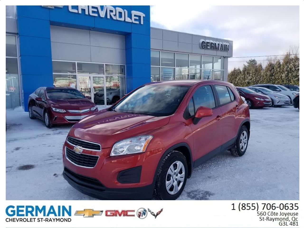 <a href=https://www.germainchevrolet.ca/occasion/Chevrolet-Trax-2014.html>https://www.germainchevrolet.ca/occasion/Chevrolet-Trax-2014.html</a>

CLIENT MAISON - TOUJOURS ENTRETENU ICI! 1 SEUL PROPRIÉTAIRE! JAMAIS ACCIDENTÉ!