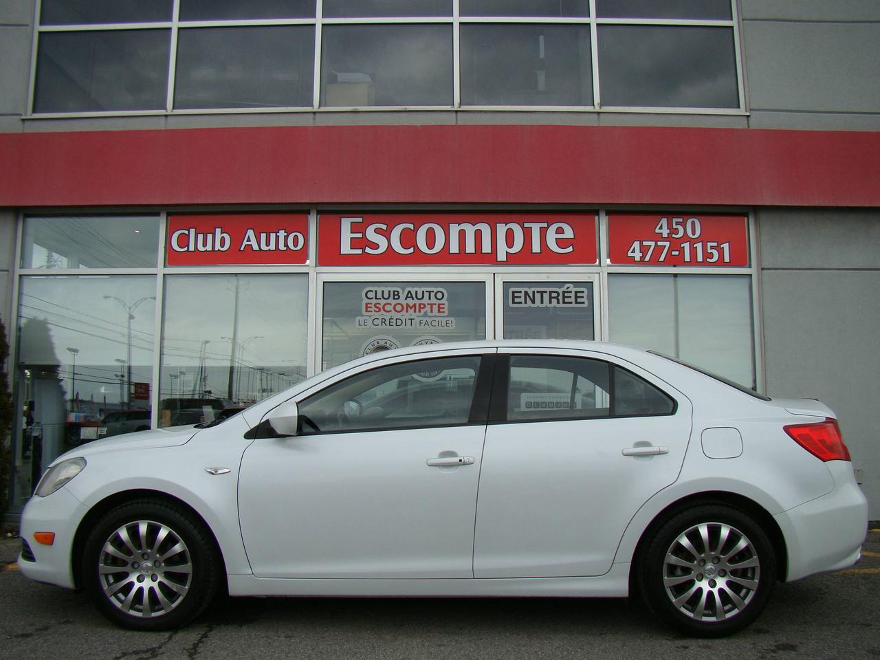 <a href=https://www.clubautoescompte.com/occasion/Suzuki-Kizashi-2011.html>https://www.clubautoescompte.com/occasion/Suzuki-Kizashi-2011.html</a>

Kizashi 2011 FWD toute équipée avec très bas kilométrage. Fiabilité légendaire de SUZUKI.....décrit dans le GUIDE DE L AUTO comme étant un des meilleurs véhicule doccasion sur le marché!!! Groupe électrique complet. Air climatisé avec thermostat. Sièges chauffants. Contrôle de la traction. Miroirs chauffants. Mags dorigine avec pneus et roues hiver inclus sans frais supplémentaires. Voir photos ci-jointes.

Club Auto Escompte est ouvert les SAMEDIS de 10h/15h et DIMANCHES de 10h / 14h. Véhicules doccasion certifiés. Processus rigoureux de remise à neuf de tous nos véhicules d`occasion en inventaire. Les employés affables de chez Club Auto Escompte sont d`une transparence sans faille et vous font la promesse de vous faire vivre une expérience d`achat excitante. Venez constater par vous-même la qualité de tous nos véhicules d`occasion. Service spécialisé de 1ère et 2ème chance au crédit. Club Auto Escompte.  Nous répondons aux demandes dinformations par courriel 7/7 jours/semaine.
2875, chemin Gascon Terrebonne. Qc. J7L 3X7