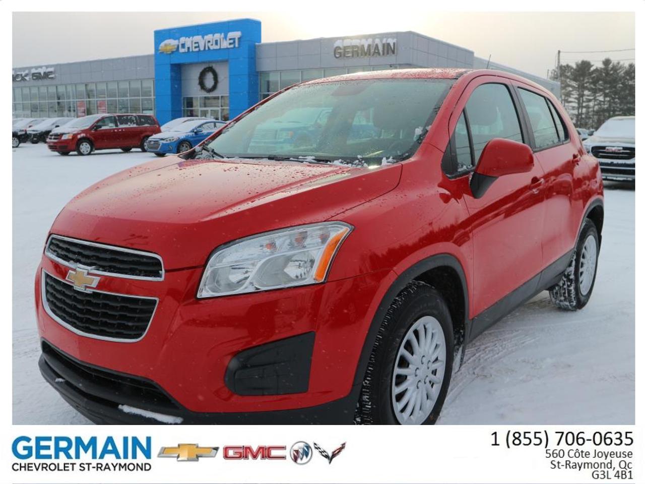 <a href=https://www.germainchevrolet.ca/occasion/Chevrolet-Trax-2014.html>https://www.germainchevrolet.ca/occasion/Chevrolet-Trax-2014.html</a>

VÉRIFIÉ ET TESTÉ EN 150 POINTS - MAINETANCE COMPLÈTE EFFECTUÉ PAR NOTRE ÉQUIPE DE PROFFESSIONELS AVEC PIÈCES DORIGINES - VENEZ NOUS VISITER ET ESSAYER VOTRE VÉHICULE -  OUVERT DE 8H30 À 21H. ET LE SAMEDI JUSQUÀ 15H.
GERMAIN CHEVROLET BUICK GMC, concessionnaire automobile neuf et usagé dans Portneuf. Voisin de St-Raymond Toyota, près de Location Sauvageau et Dion Moto!