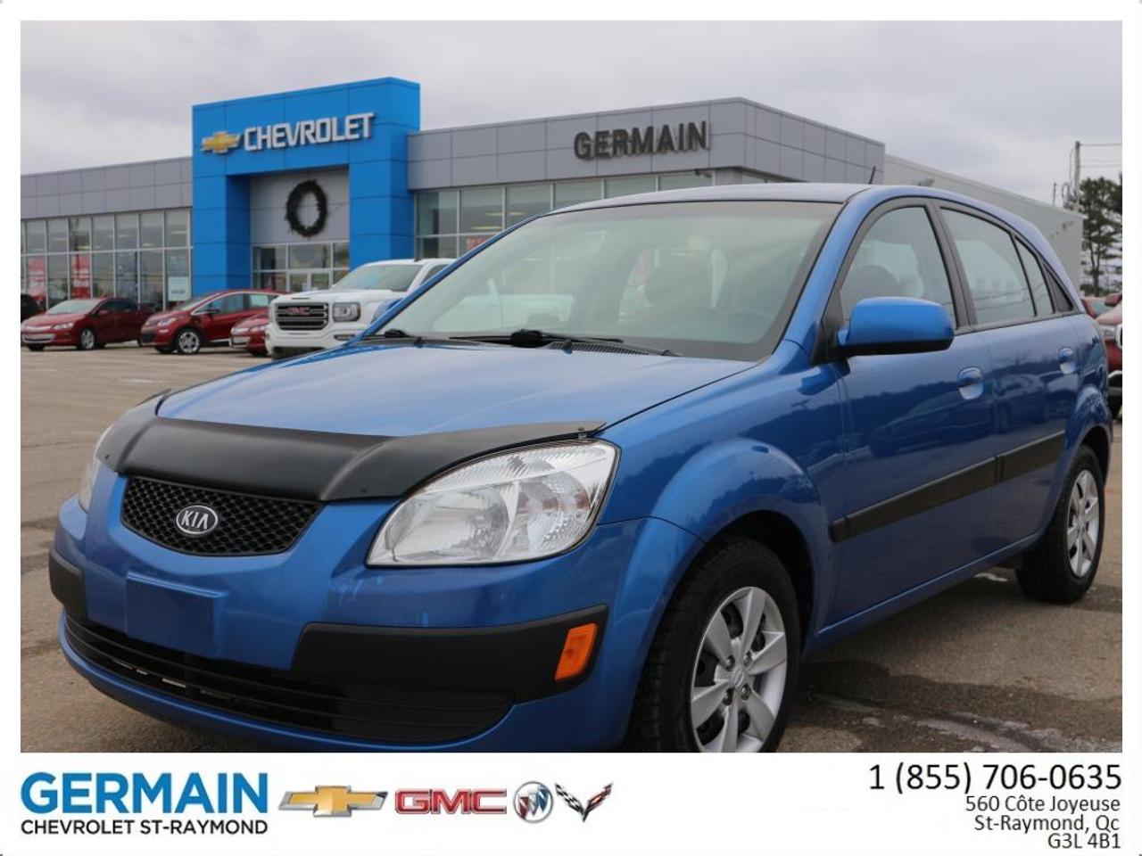 <a href=https://www.germainchevrolet.ca/occasion/Kia-Rio-2008.html>https://www.germainchevrolet.ca/occasion/Kia-Rio-2008.html</a>

SIÈGES CHAUFFANTS - VITRES ÉLECTRIQUES - JANTES ALUMINIUM

VÉRIFIÉ ET TESTÉ EN 150 POINTS - MAINETANCE COMPLÈTE EFFECTUÉ PAR NOTRE ÉQUIPE DE PROFFESSIONELS AVEC PIÈCES DORIGINES - VENEZ NOUS VISITER ET ESSAYER VOTRE VÉHICULE -  OUVERT DE 8H30 À 21H. ET LE SAMEDI JUSQUÀ 15H.

GERMAIN CHEVROLET BUICK GMC, concessionnaire automobile neuf et usagé dans Portneuf. Voisin de St-Raymond Toyota, près de Location Sauvageau et Dion Moto!

À proximité de Québec, Trois-Rivières et de Lévis